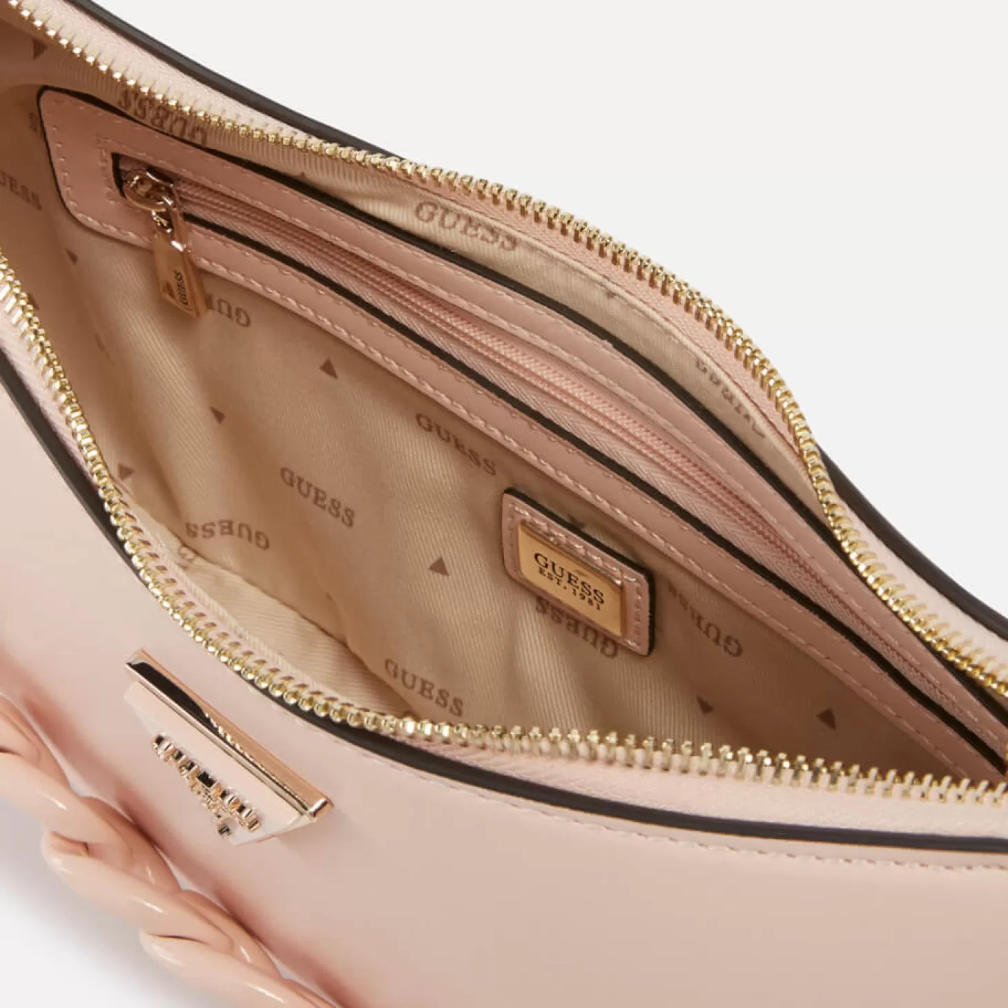 Corina Faux Leather Top Zip Shoulder Bag*Guess Store