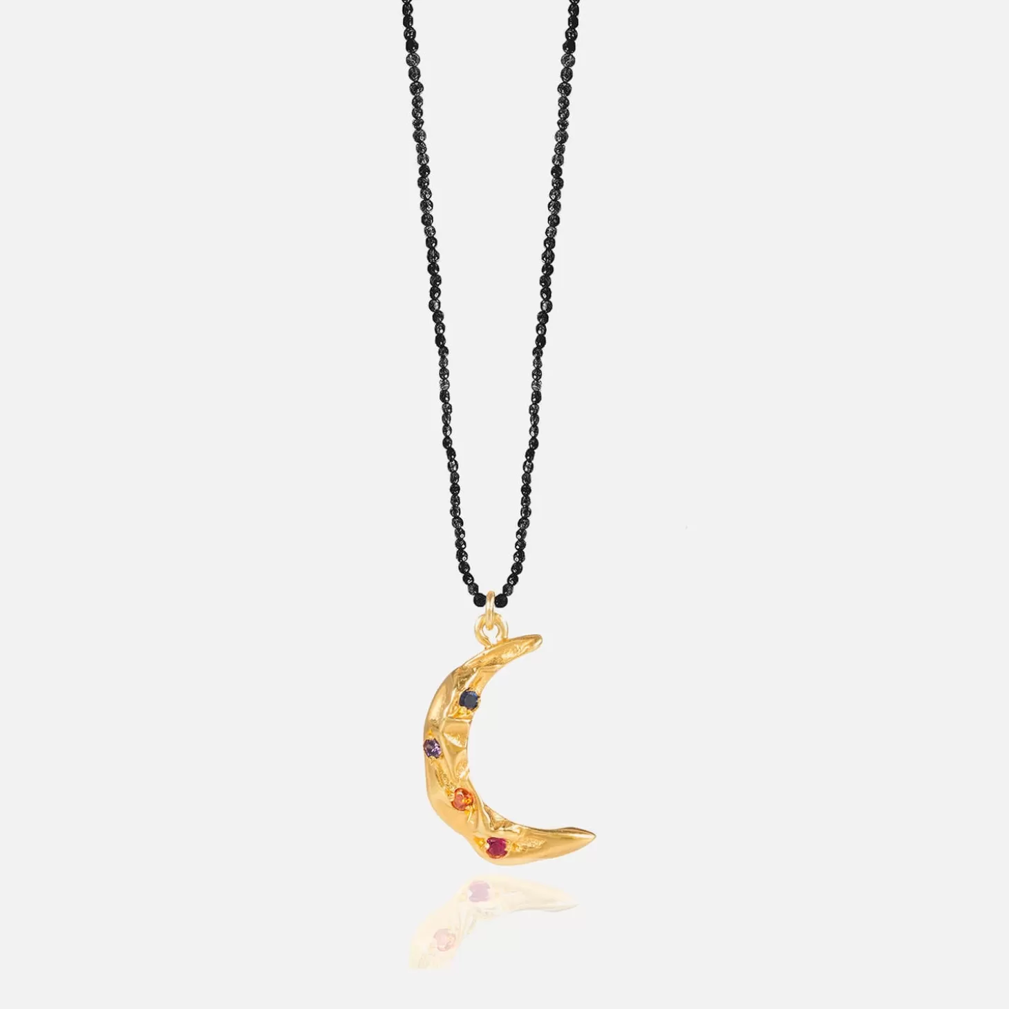 Women's Melies Moon Stardust Necklace - Black/Gold*Hermina Athens Store