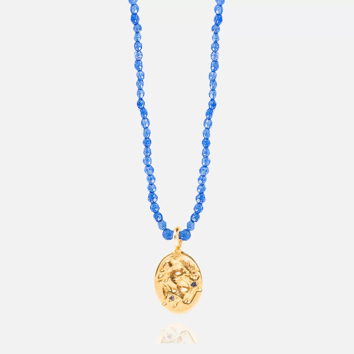 Women's Sealstone Runner Necklace - Blue*Hermina Athens Online