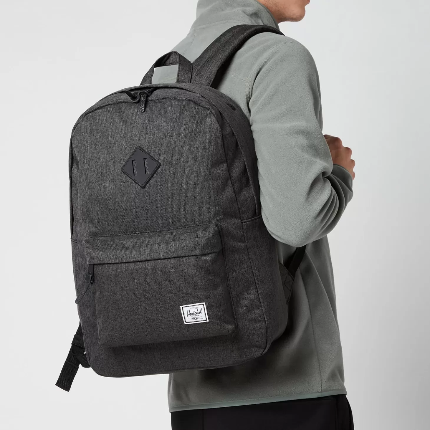 Unisex Heritage Backpack - Black Crosshatch/Black*Herschel Supply Co. Fashion