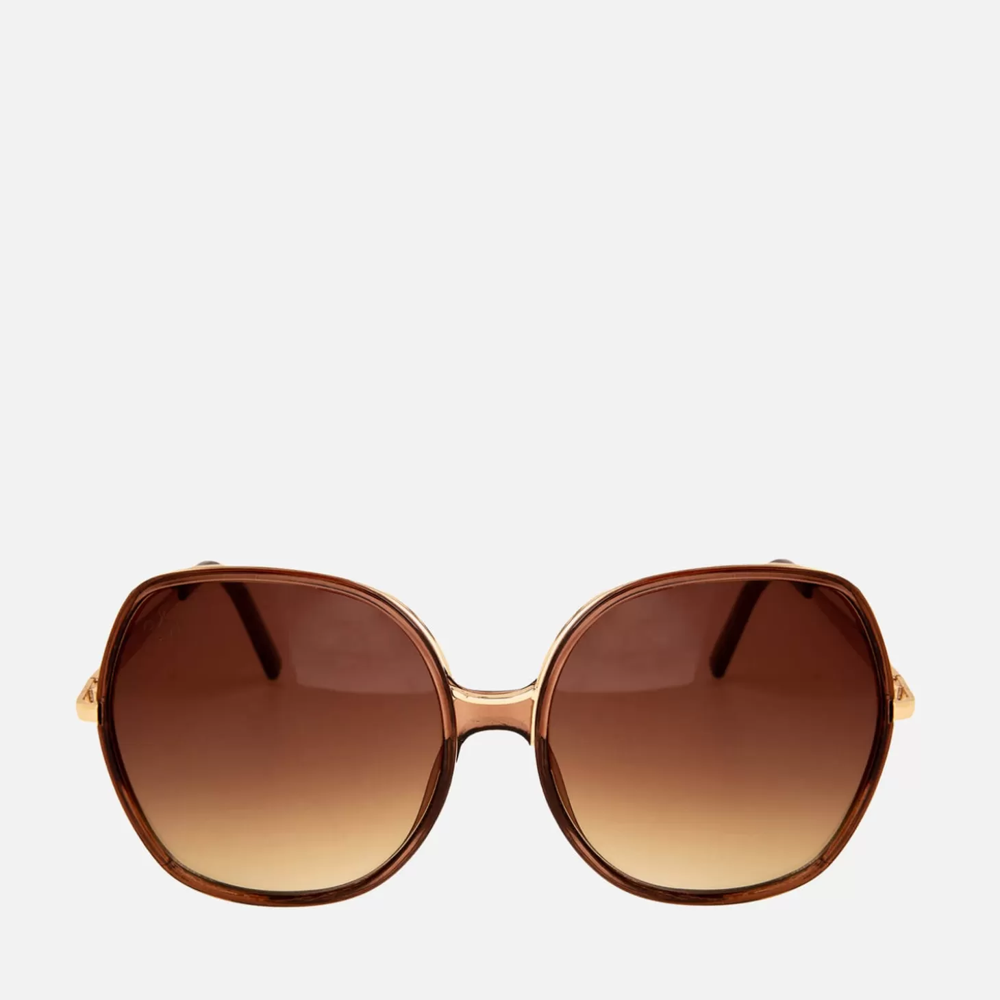 Oversized Round-Frame Metal Sunglasses*Jeepers Peepers Cheap