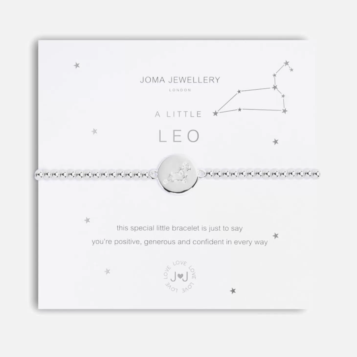 Women's A Little Leo Silver Bracelet Stretch - Silver*Joma Jewellery Online
