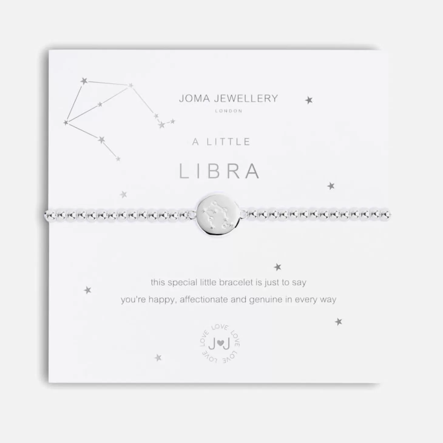 Women's A Little Libra Silver Bracelet Stretch - Silver*Joma Jewellery Shop