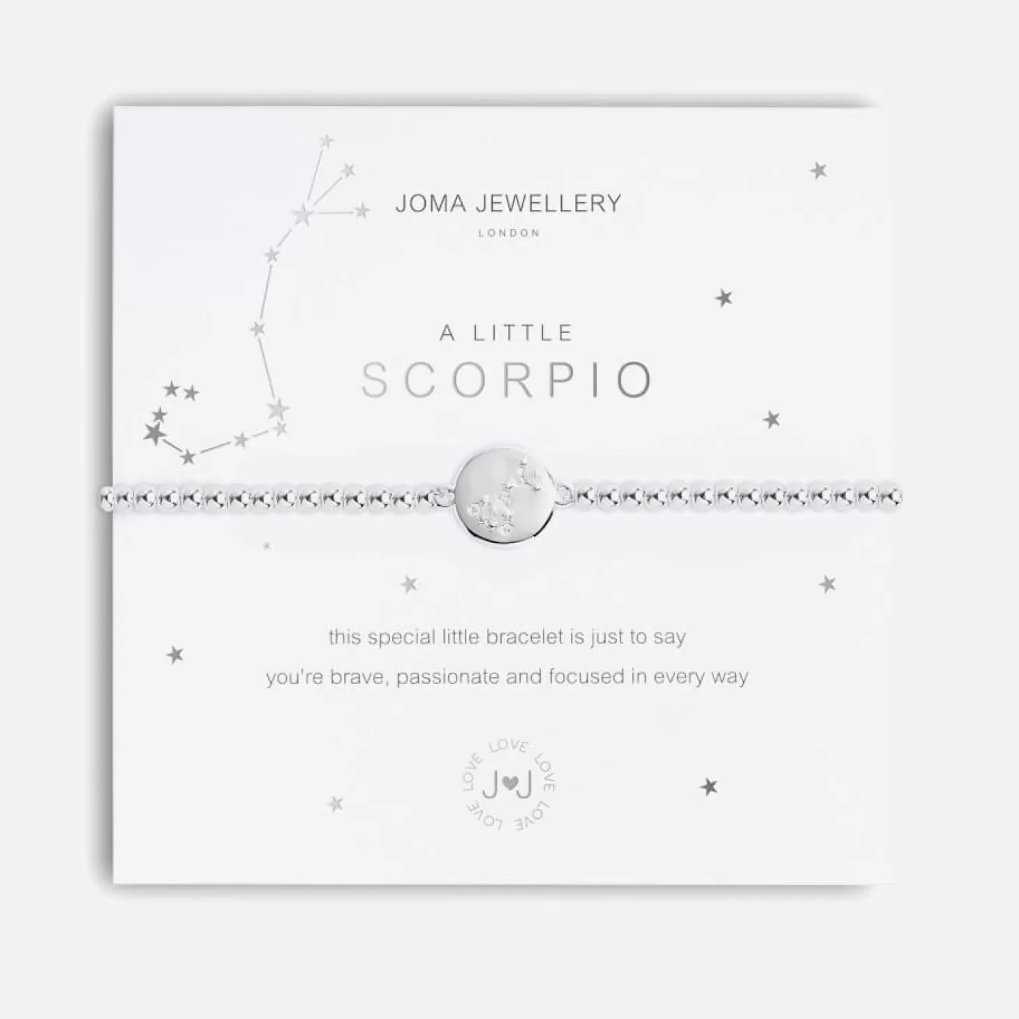 Women's A Little Scorpio Silver Bracelet Stretch - Silver*Joma Jewellery Online