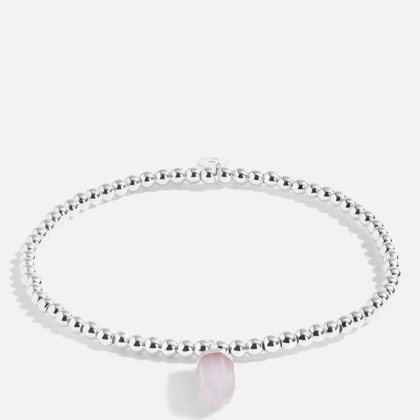 Women's Crystal A Little Rose Quartz Silver Bracelet - Silver*Joma Jewellery Fashion