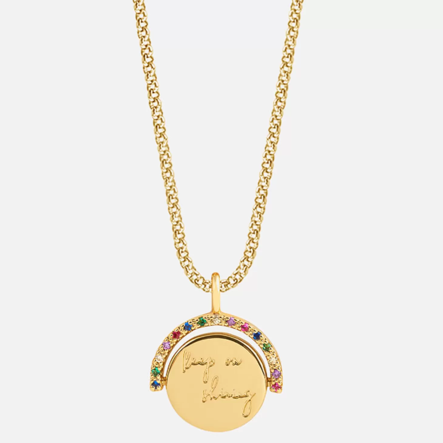 Women's Positivity Pendants Keep On Shining Necklace - Gold*Joma Jewellery Store