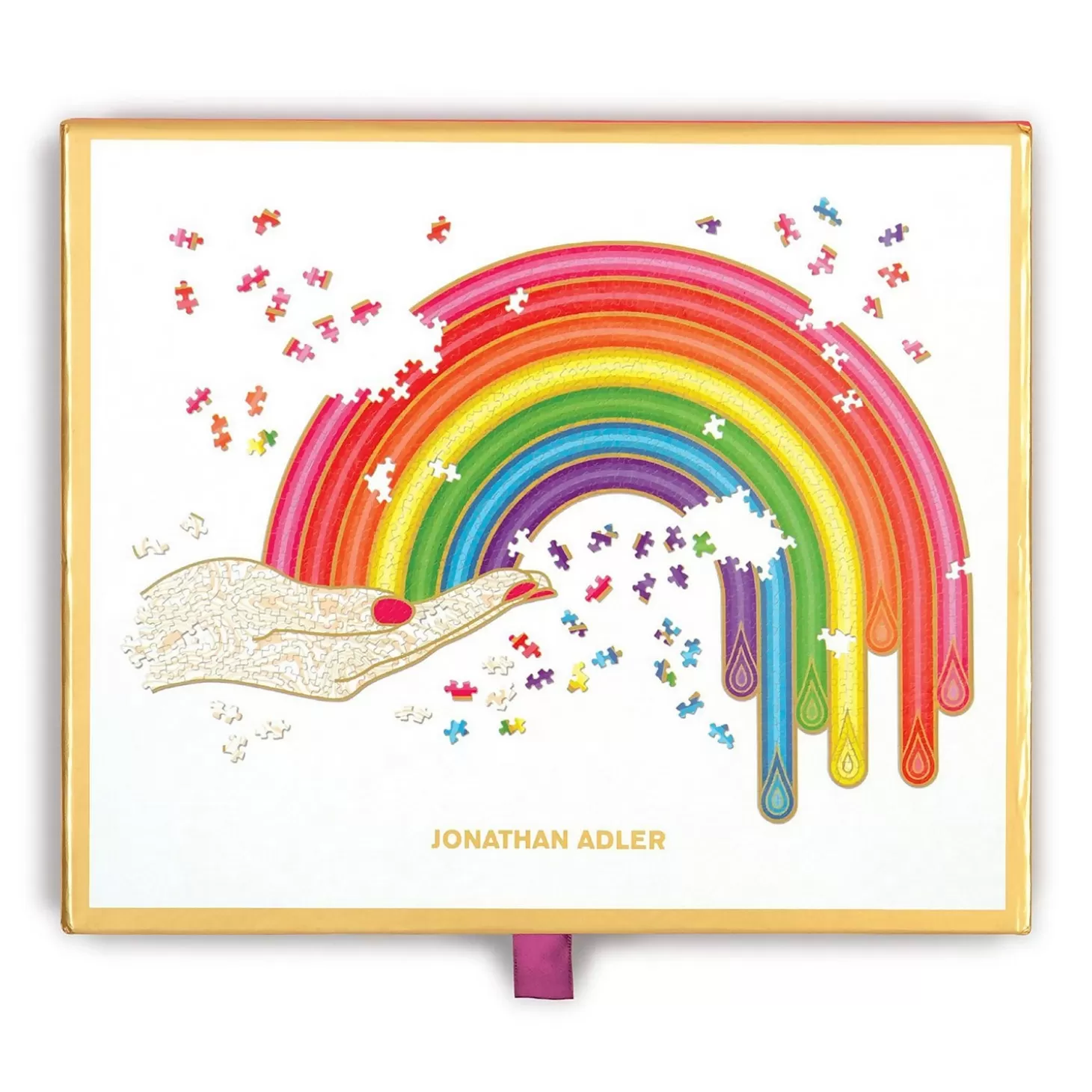 : Rainbow Hand 750 Piece Jigsaw Puzzle*Jonathan Adler Cheap