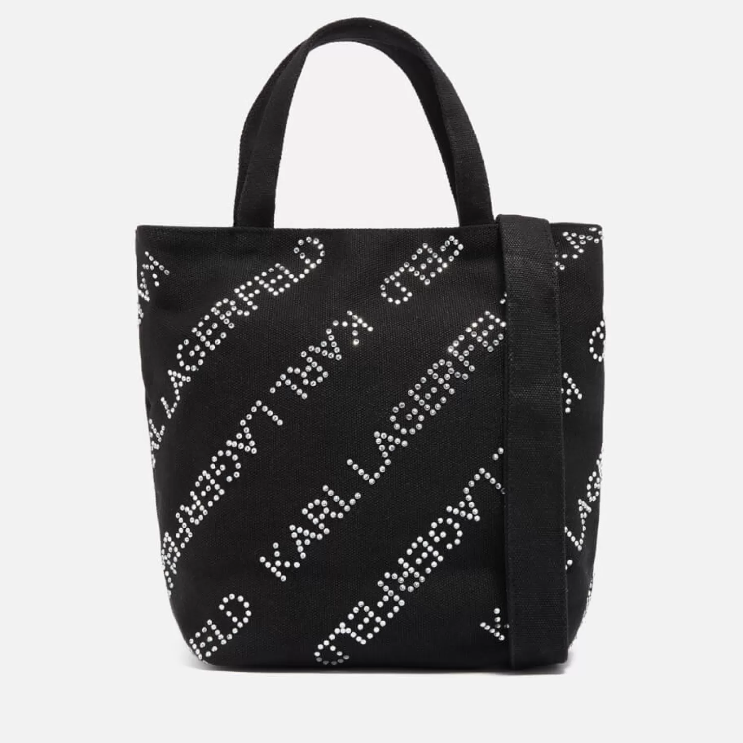 Crystal-Embellished Canvas Small Shopper Bag*Karl Lagerfeld Store