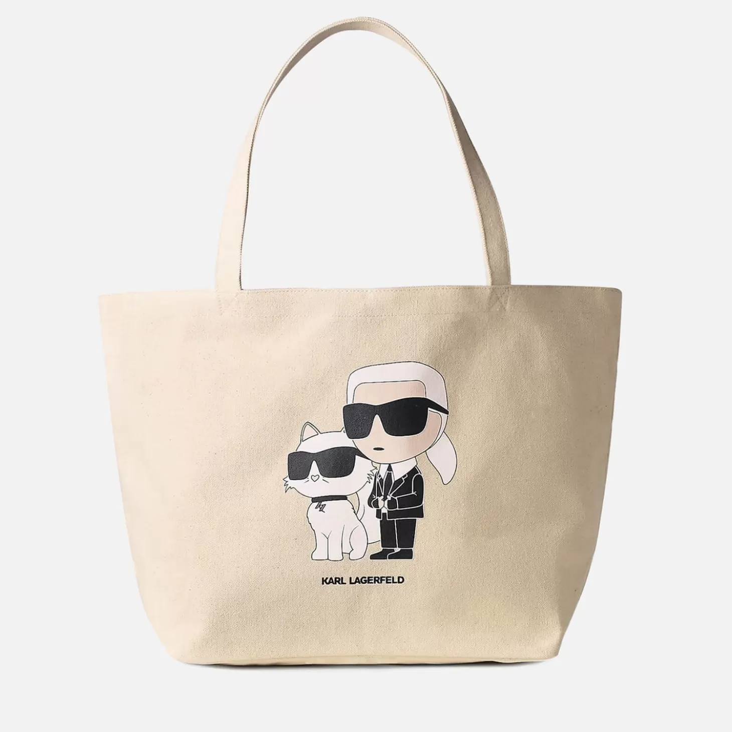 Ikonik 2.0 Artwork Cotton Tote Bag*Karl Lagerfeld Cheap