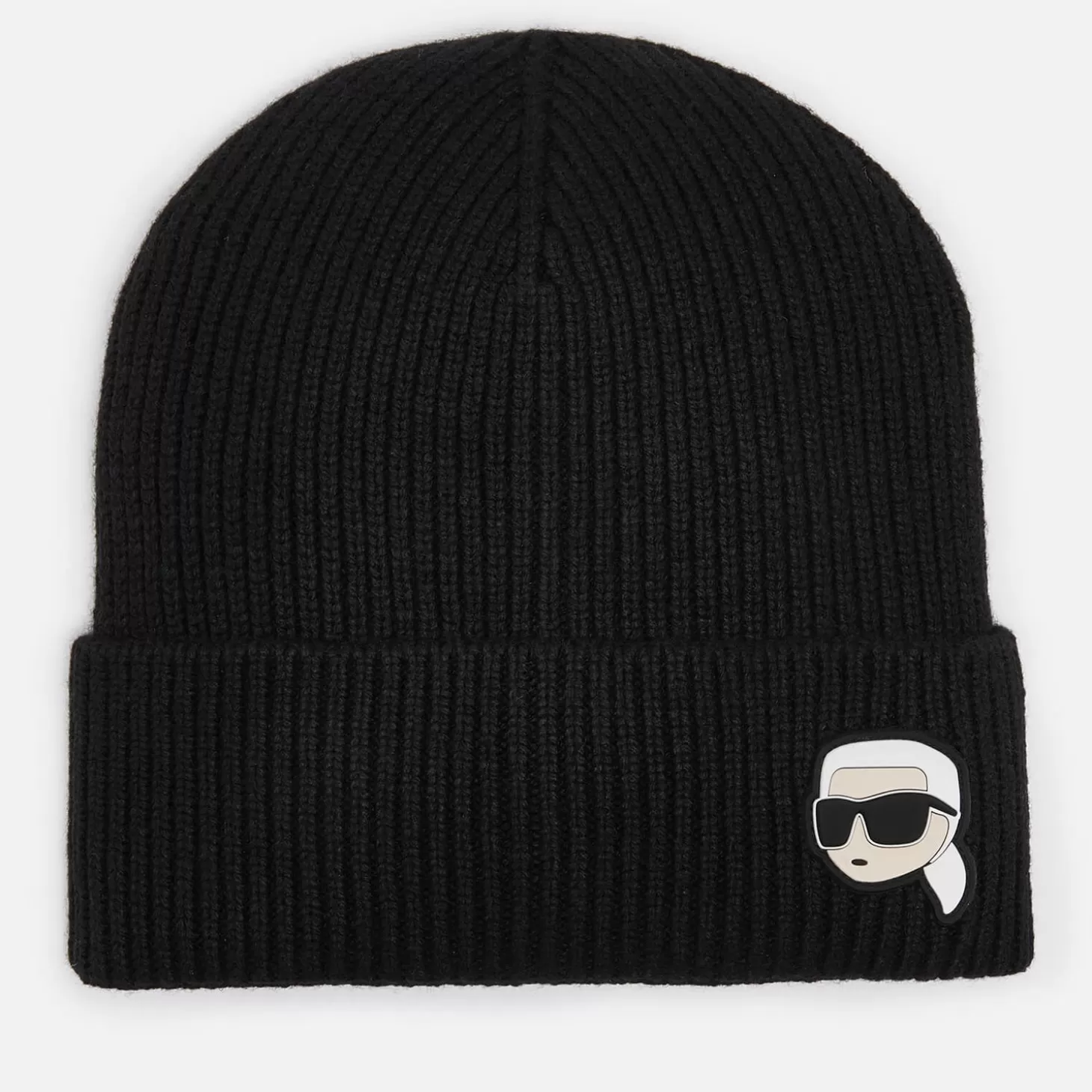 Ikonik 2.0 Logo Rib-Knit Beanie*Karl Lagerfeld Hot