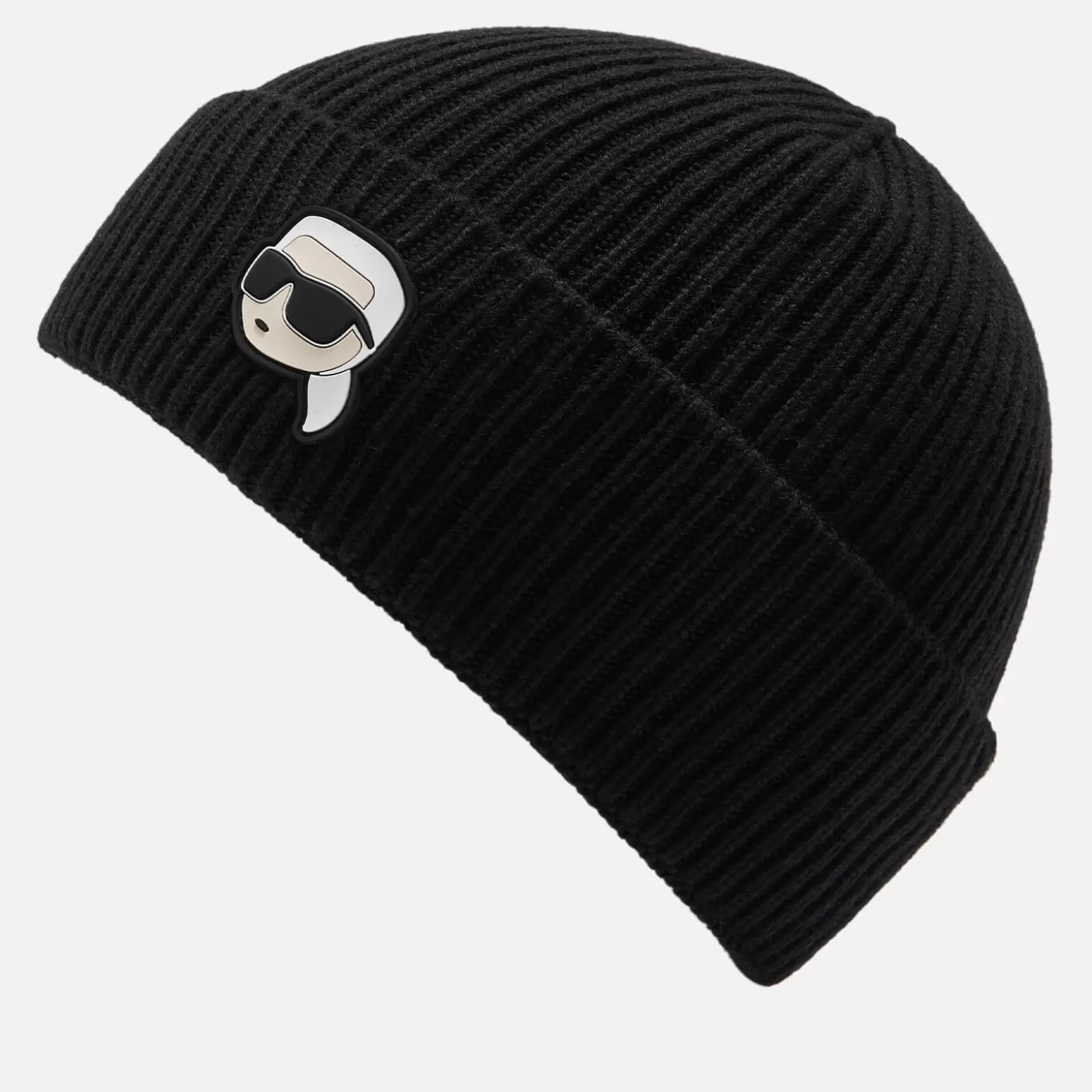 Ikonik 2.0 Logo Rib-Knit Beanie*Karl Lagerfeld Hot