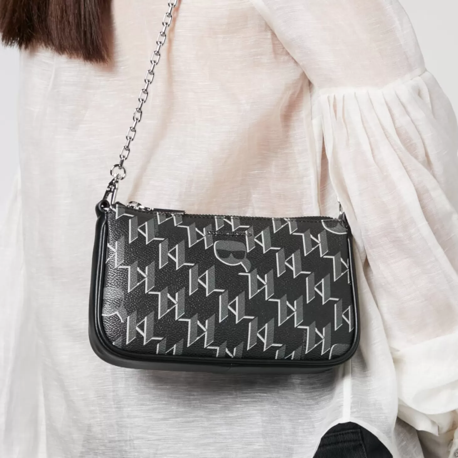 Interstellar K/Ikonik 2.0 Cross Body Bag*Karl Lagerfeld Store