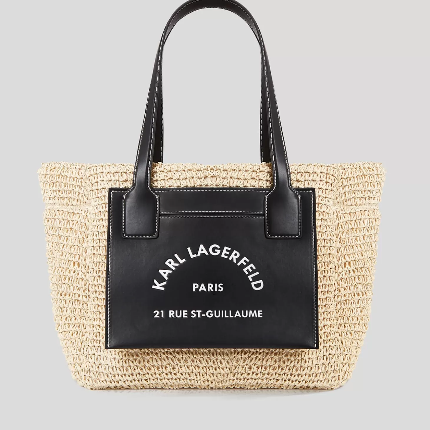 Interstellar Raffia Tote Bag*Karl Lagerfeld New