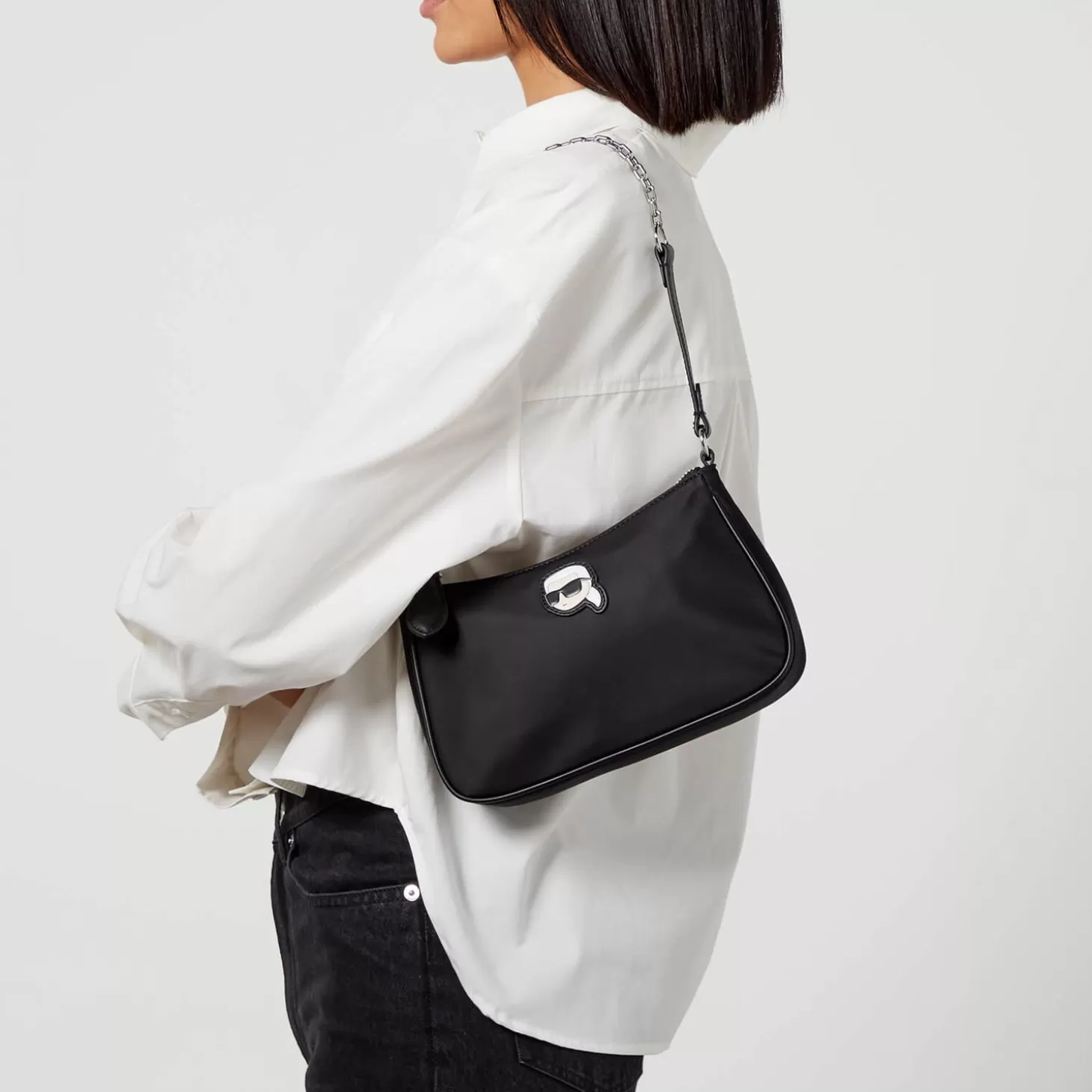 K/Ikonik Nylon Shoulder Bag*Karl Lagerfeld Cheap