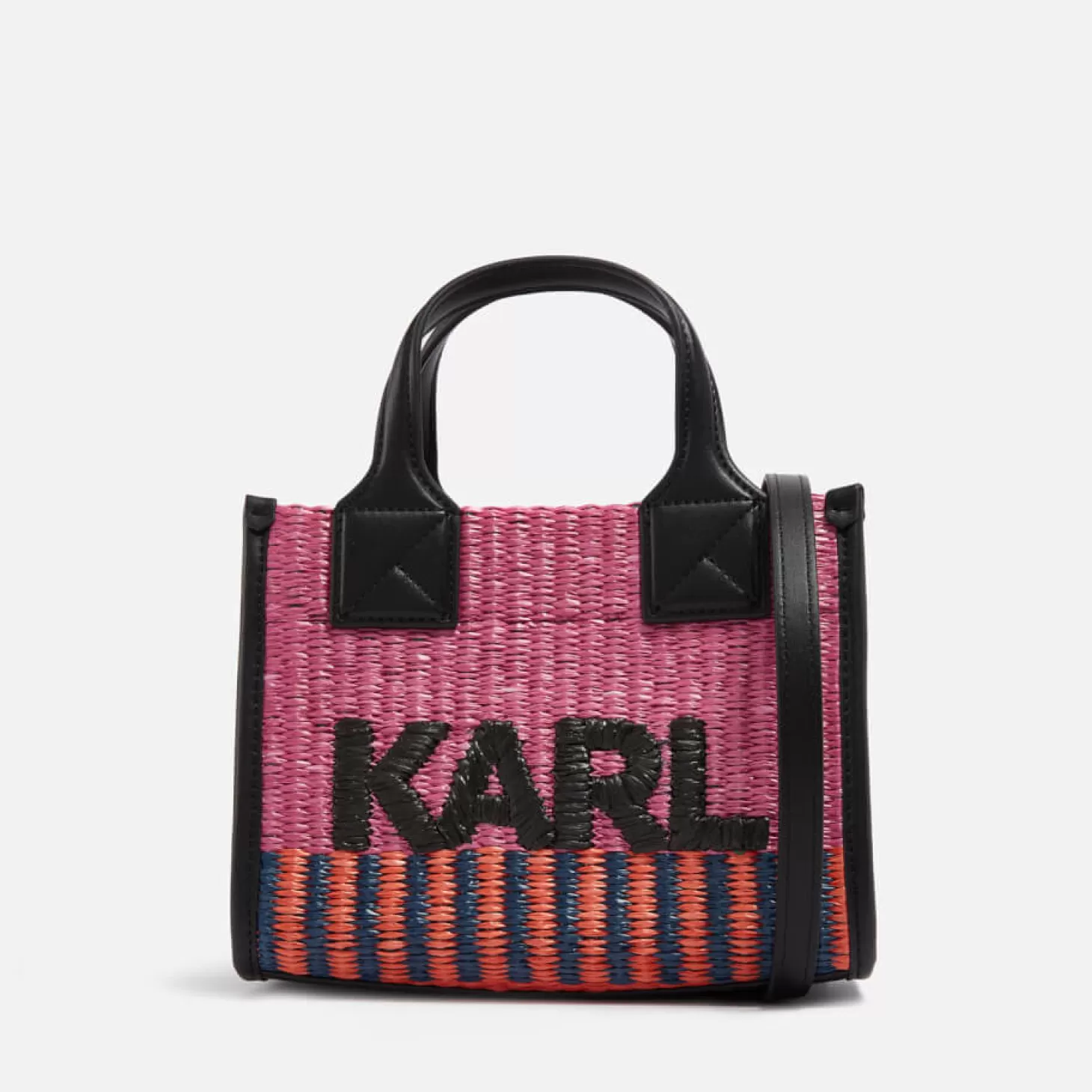 K/Skuare Small Tote Raffia Bag*Karl Lagerfeld New