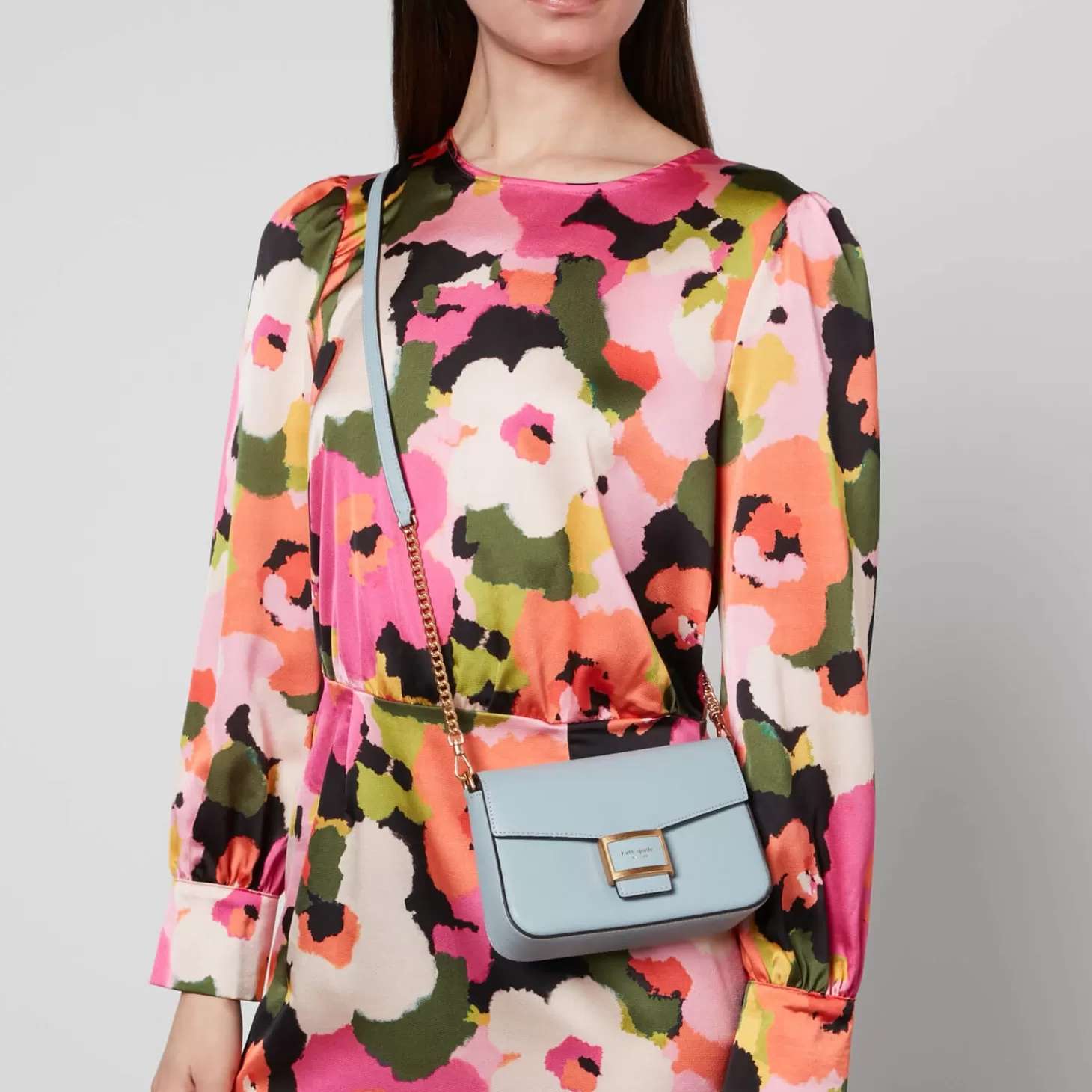 Katy Flap Chain Leather Cross-Body Bag*Kate Spade New York Cheap