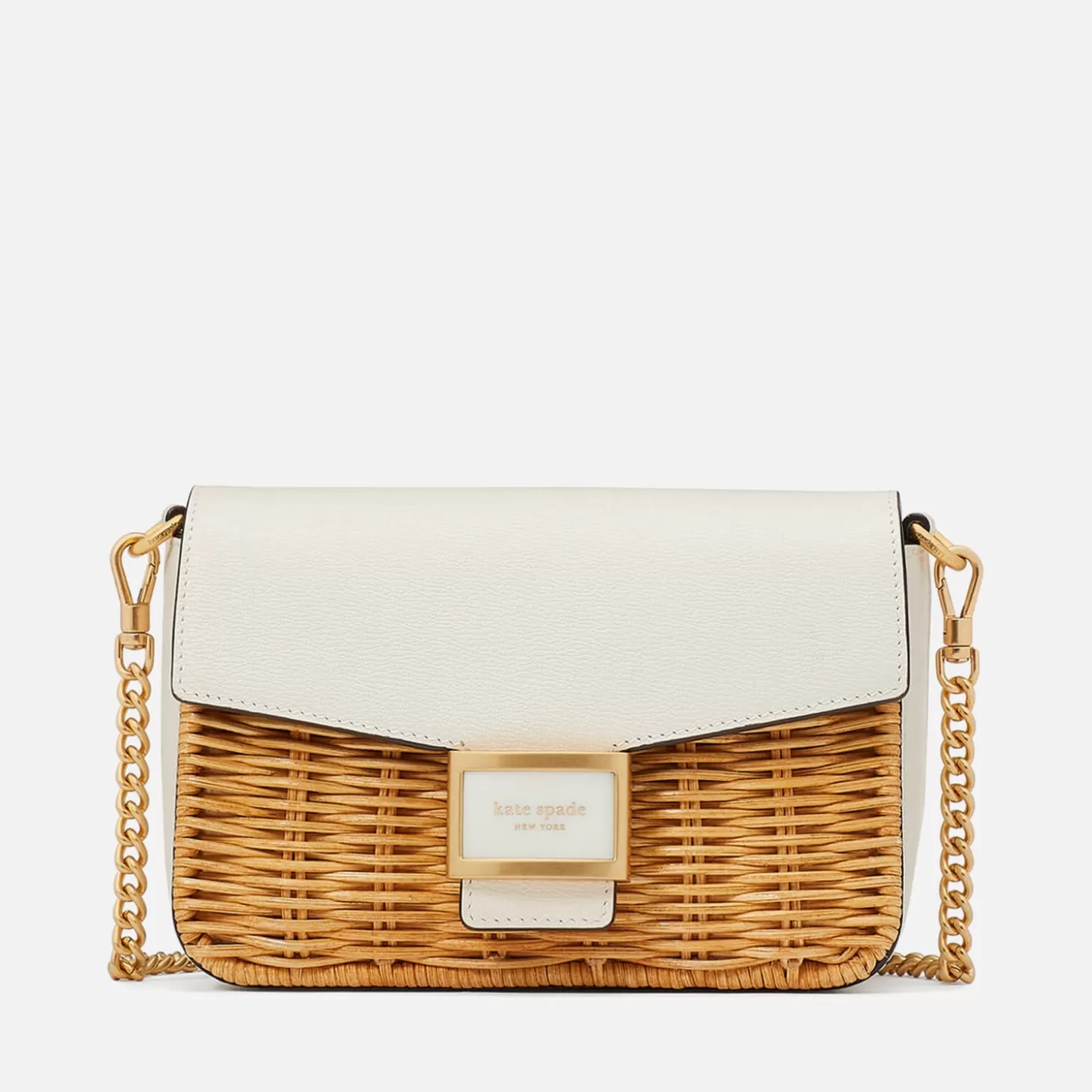 Katy Leather And Wicker Cross-Body Bag*Kate Spade New York Online