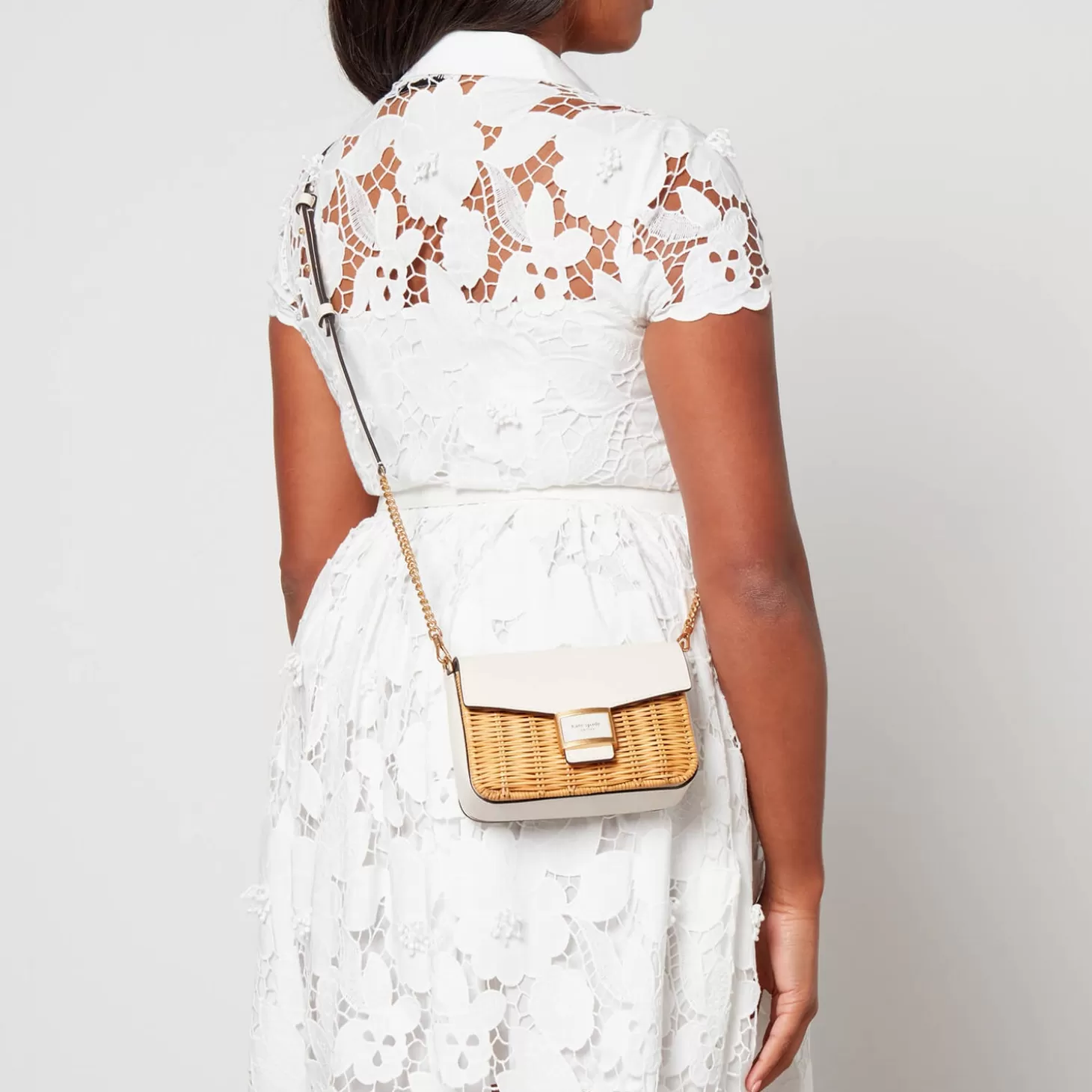 Katy Leather And Wicker Cross-Body Bag*Kate Spade New York Online