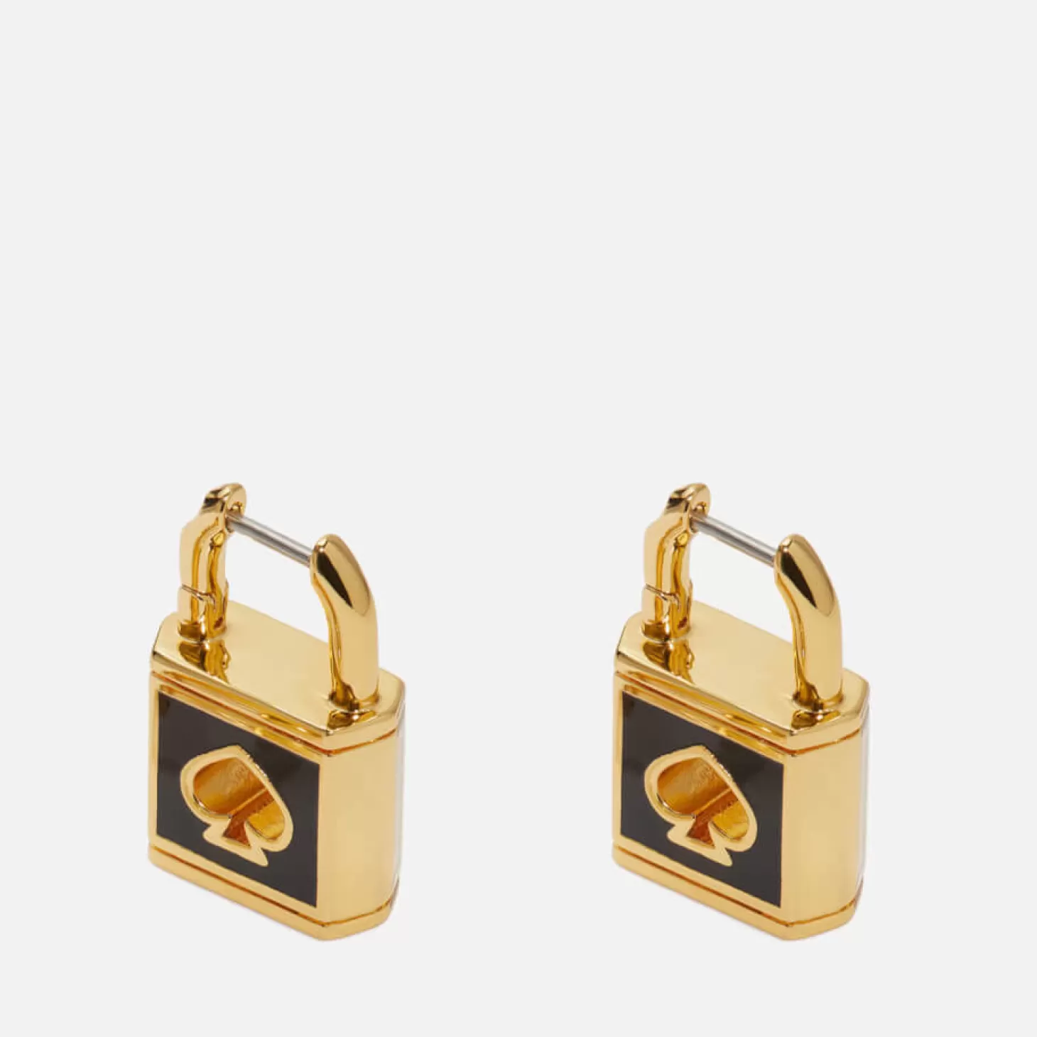 Lock And Spade Gold-Tone Hoop Earrings*Kate Spade New York Best