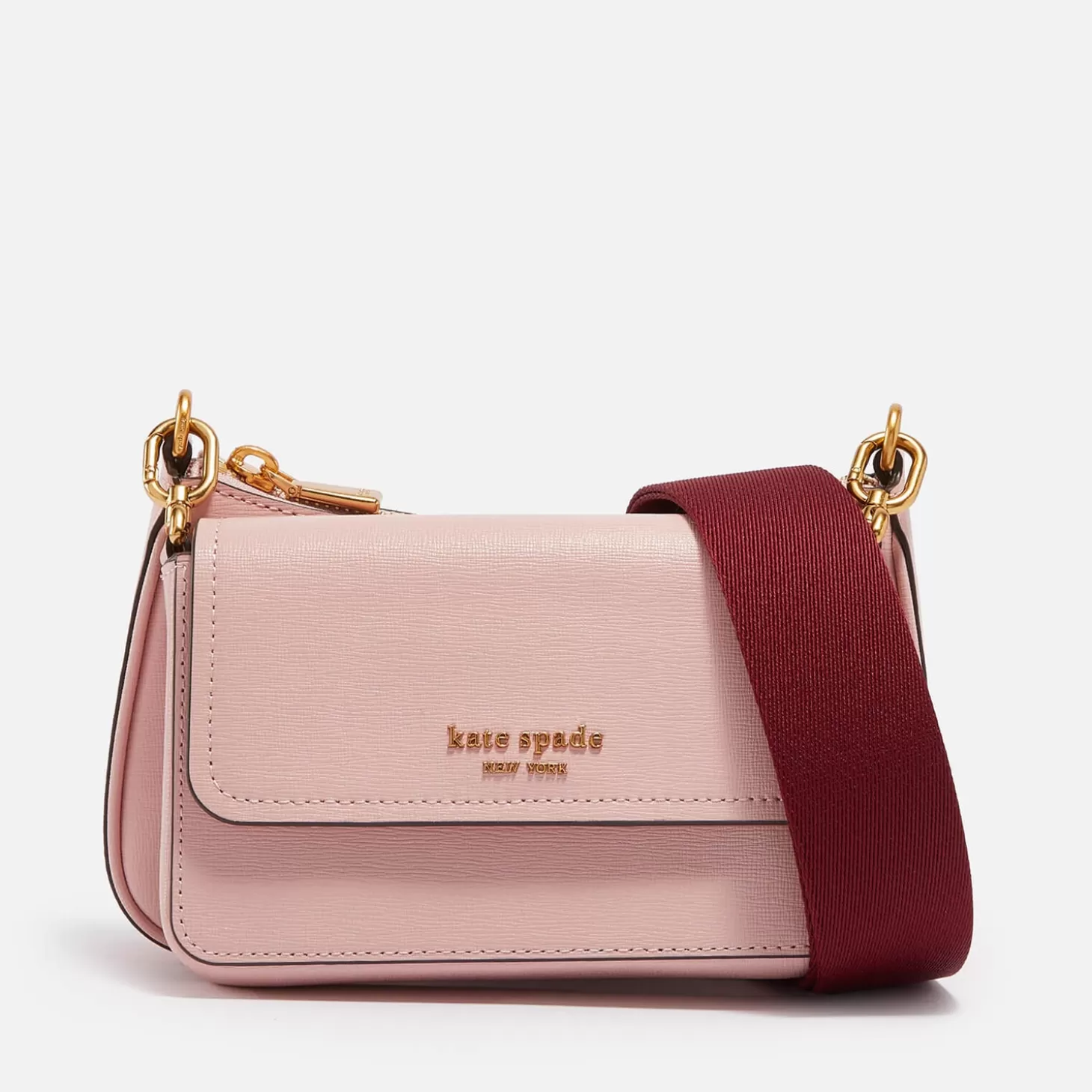 Morgan Double Saffiano Leather Cross-Body Bag*Kate Spade New York Fashion