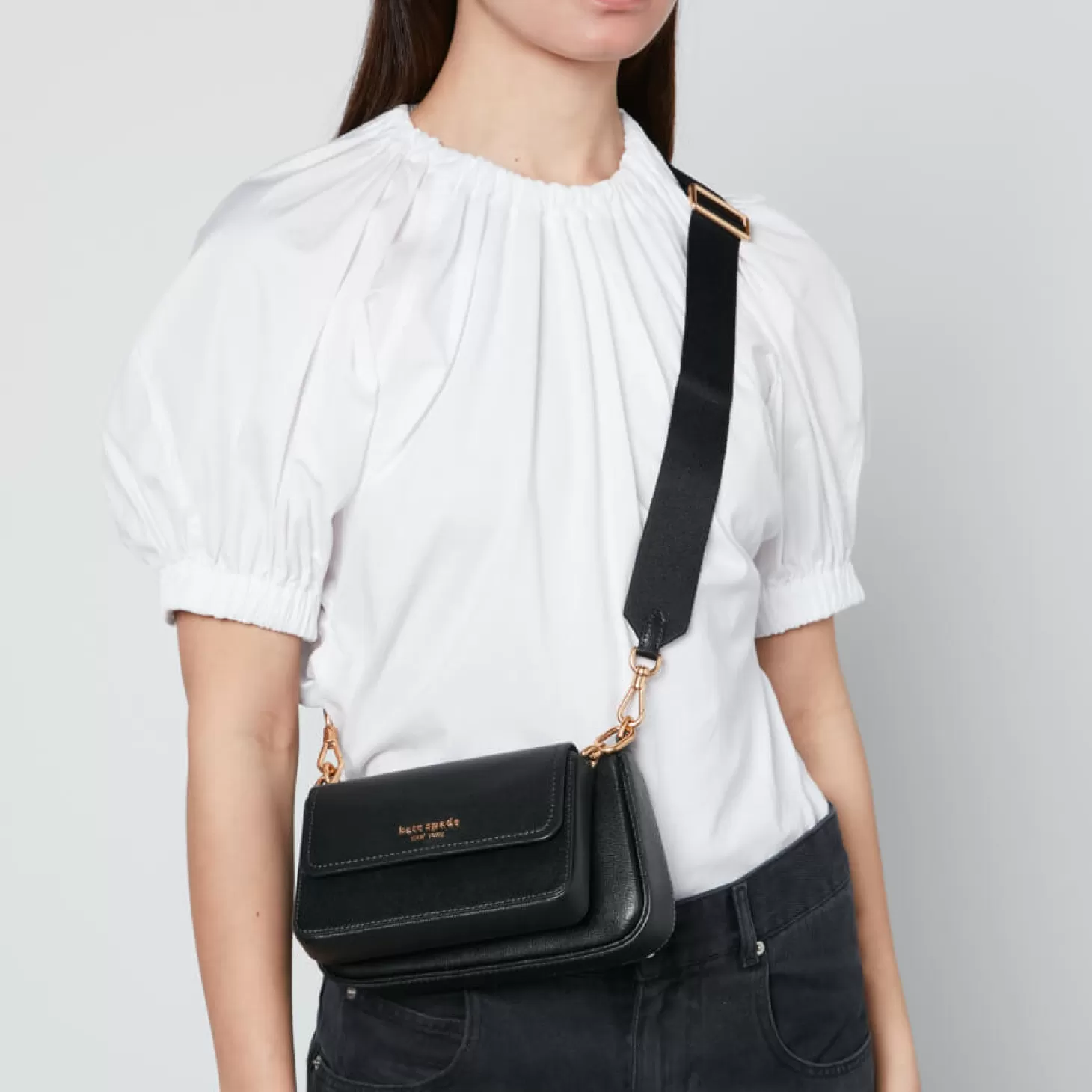 Morgan Double Up Leather Cross Body Bag*Kate Spade New York Discount