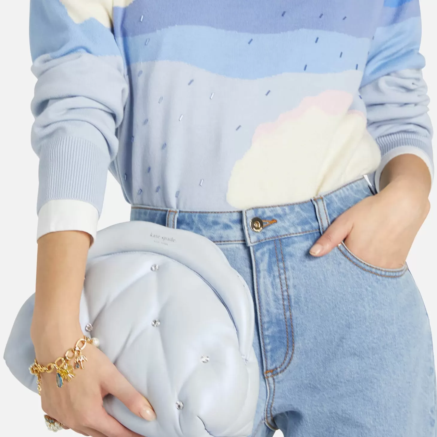 Shade Quilted Leather Cloud Clutch Bag*Kate Spade New York Best