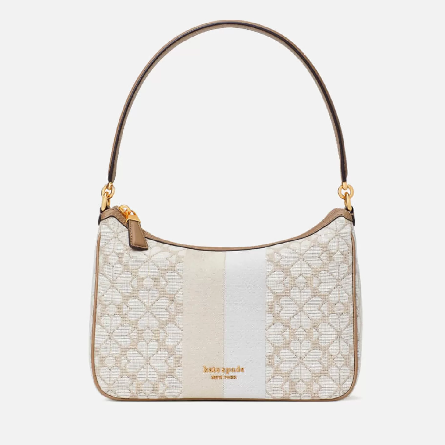 Small Sam Leather-Trimmed Jacquard Bag*Kate Spade New York Store