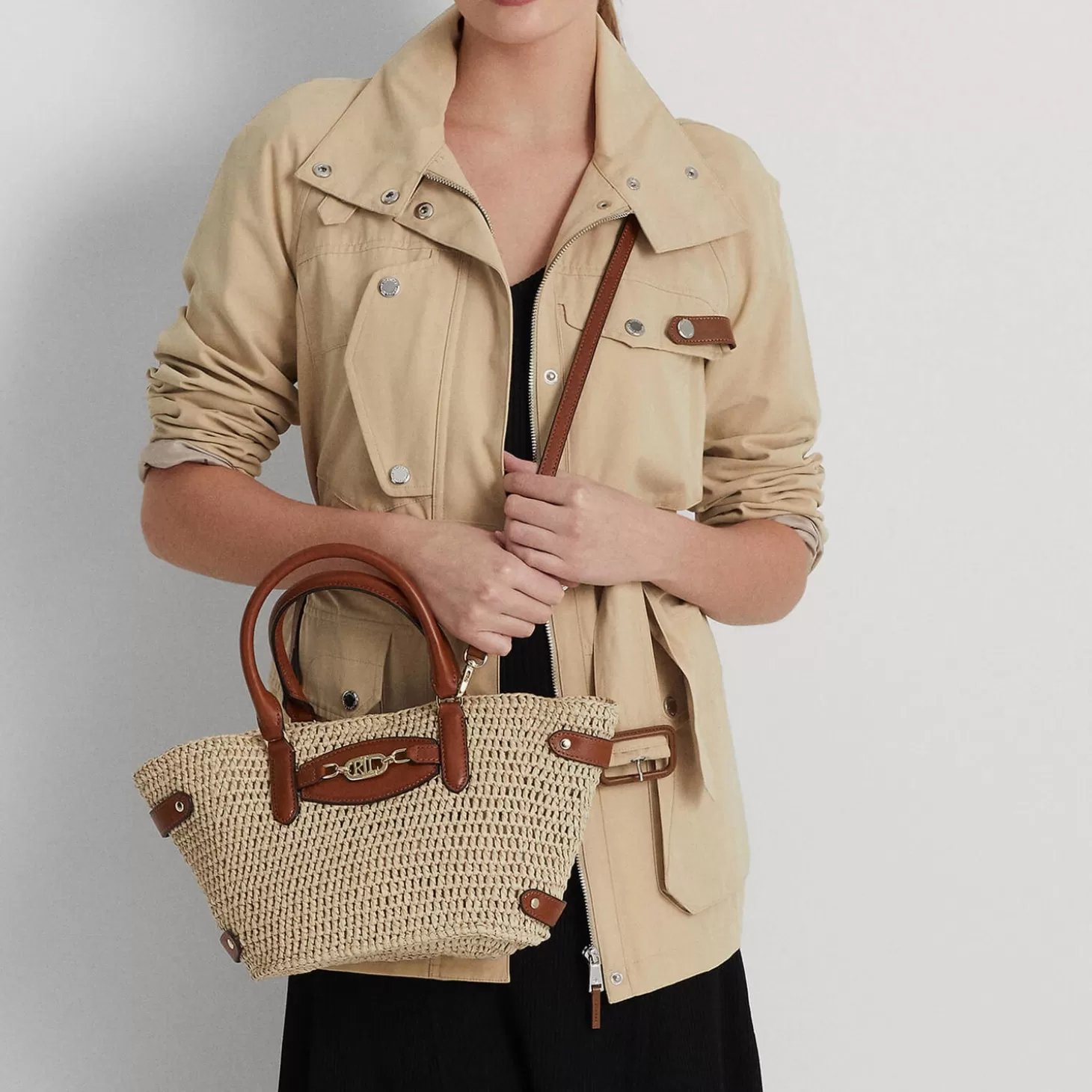 Daphney Small Raffia Tote Bag*Lauren Ralph Lauren Best Sale