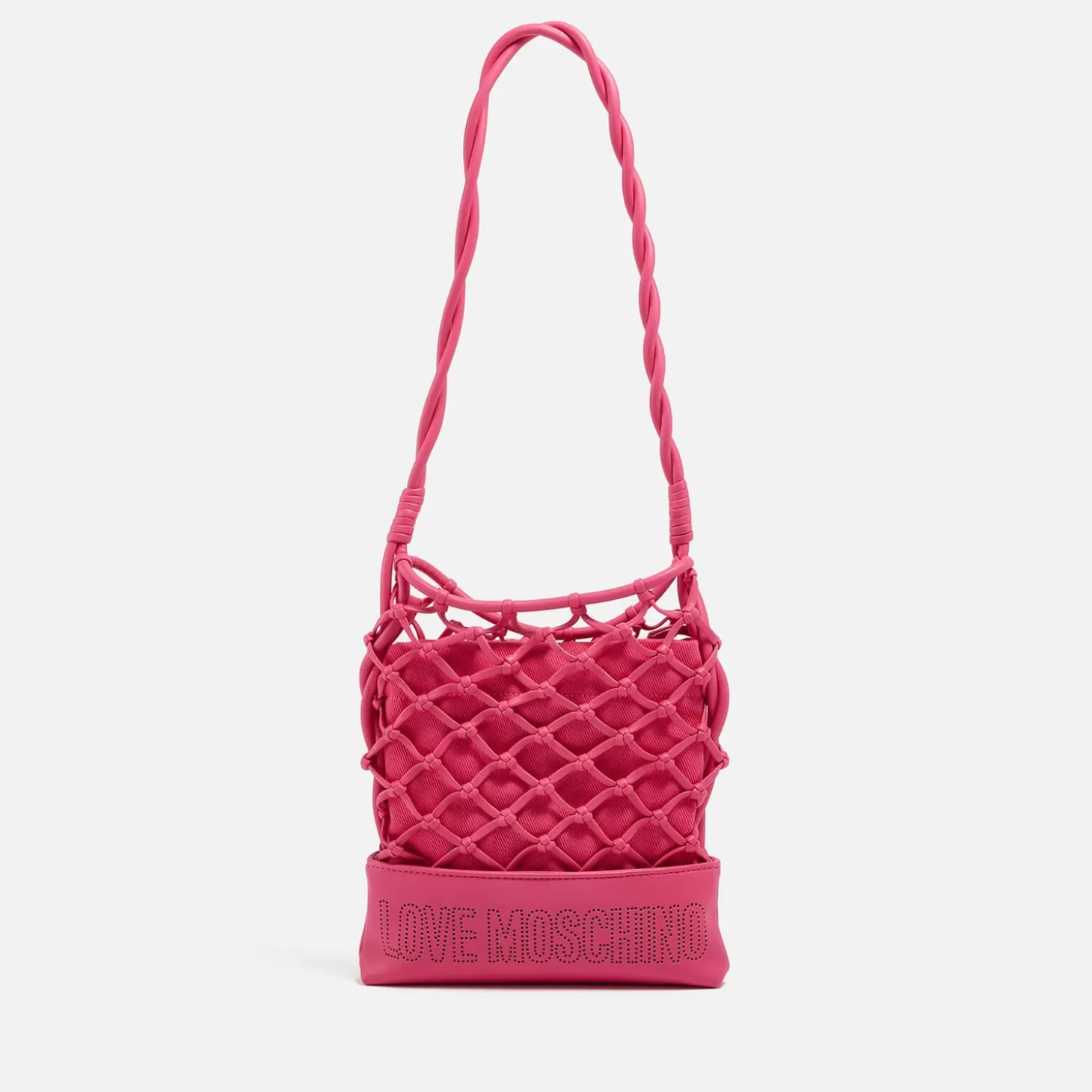 Net Detail Mini Jersey Tote Bag*Love Moschino New