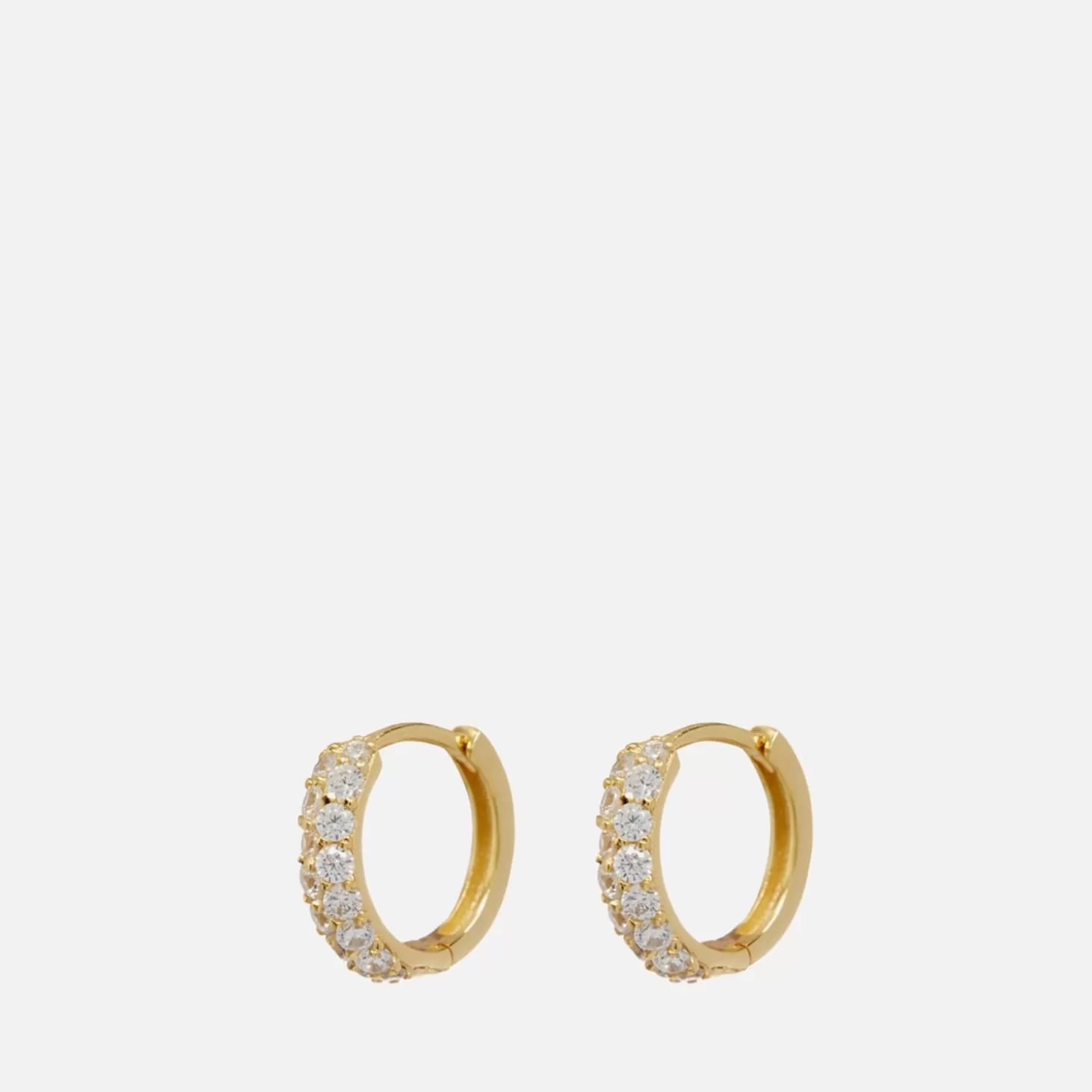 Pave Gold-Plated Crystal Baby Earrings*Luv AJ Online