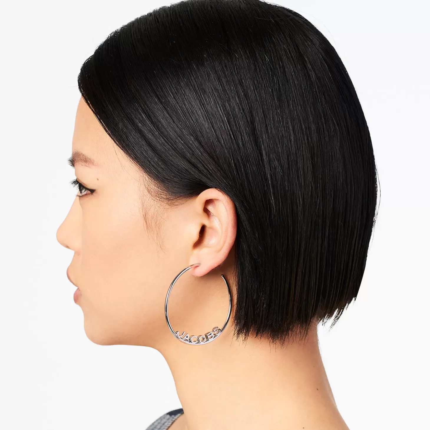 Oversized The Monogram Silver-Tone Hoops*Marc Jacobs Best Sale