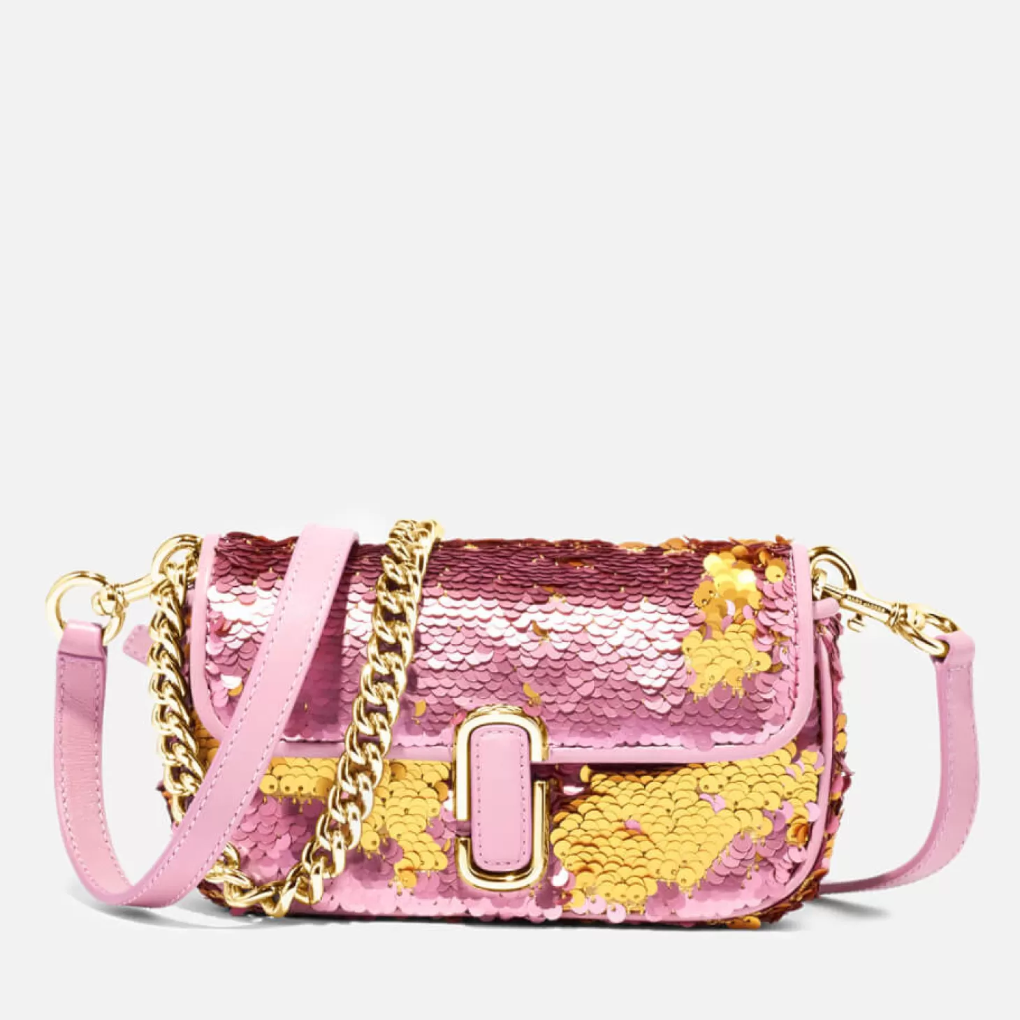 The Sequin J Leather Shoulder Bag*Marc Jacobs Store