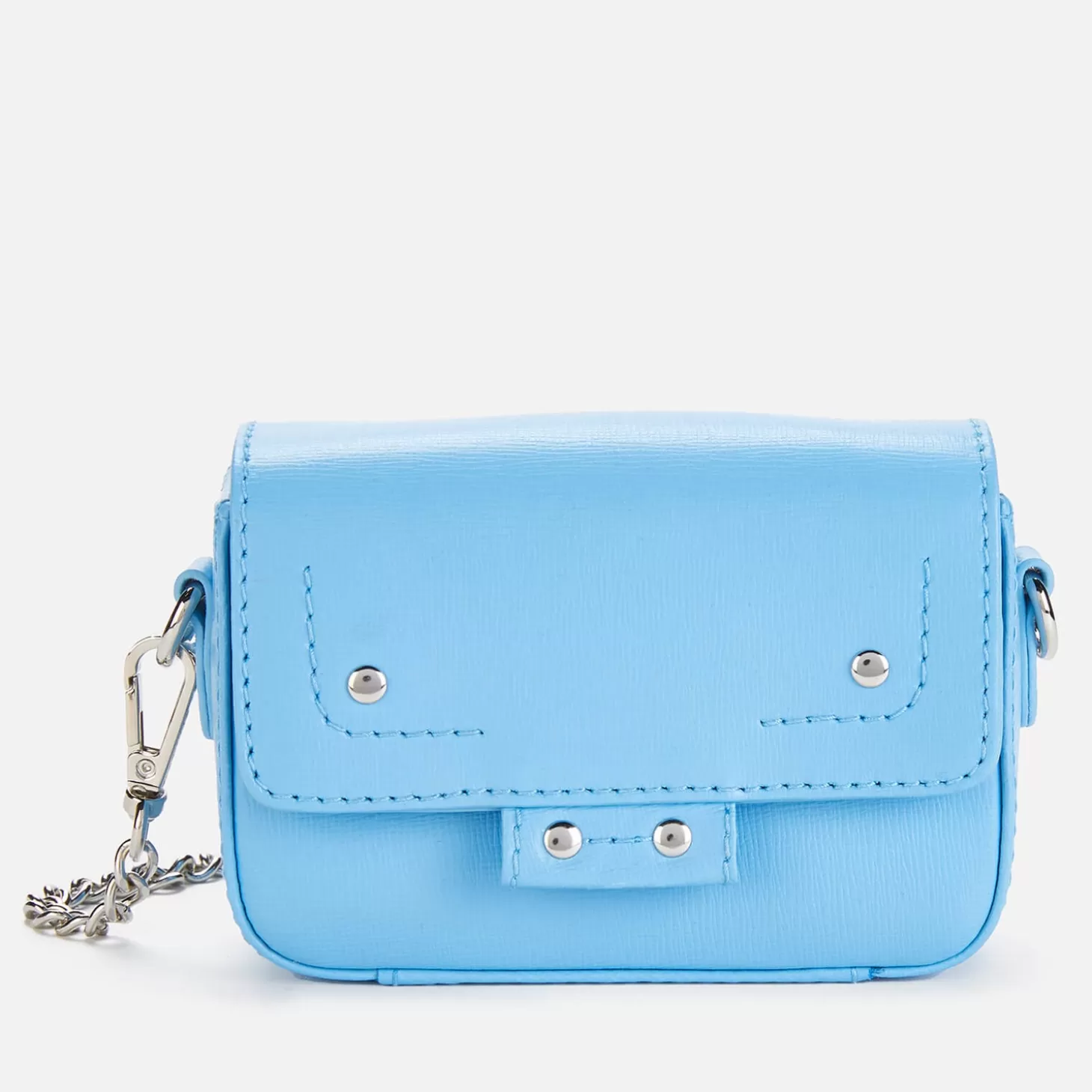 Women's Mini Honey Lwg Leather Shoulder Bag - Blue*Nunoo Best