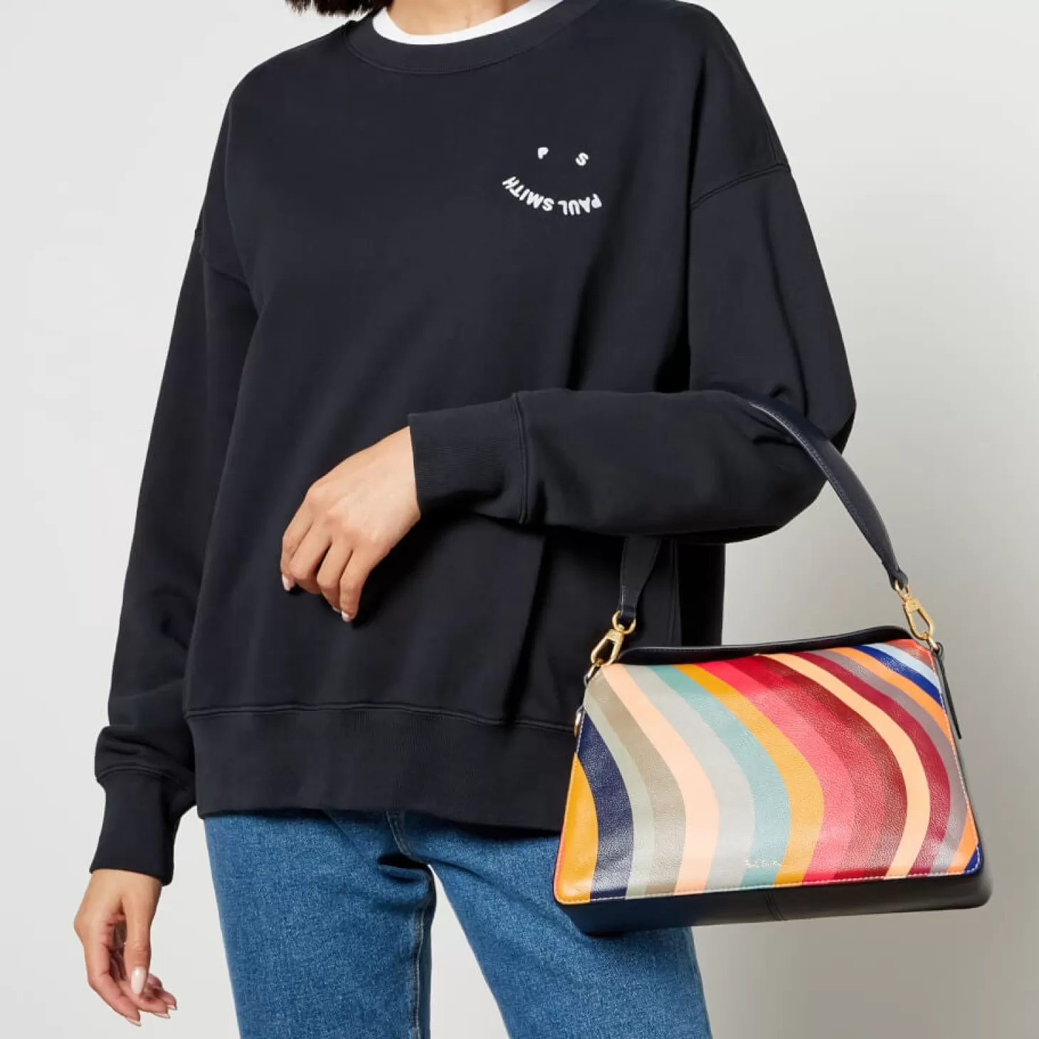 Swirl Leather Shoulder Bag*Paul Smith Store