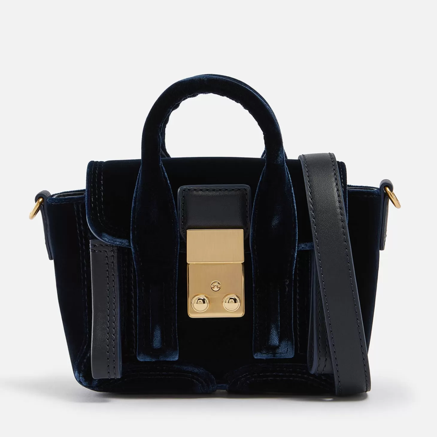 Pashli Nano Leather-Trimmed Velvet Shoulder Bag*3.1 Phillip Lim Sale