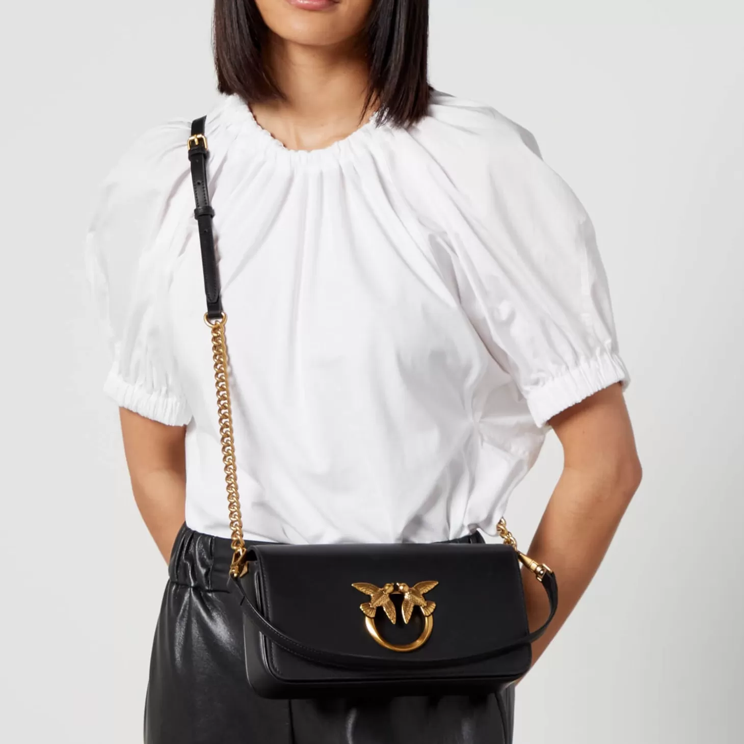 Love Click Baguette Vitel Mini Crossbody Bag*Pinko Online