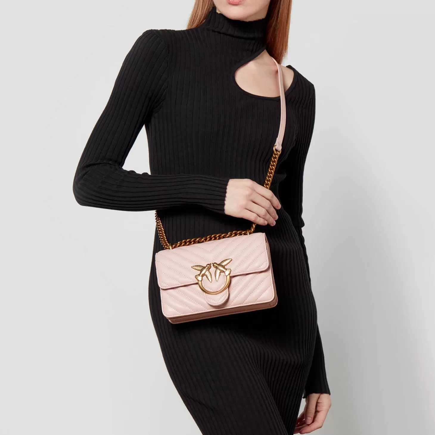 Love One Mini Dc Quilted Leather Shoulder Bag*Pinko Flash Sale