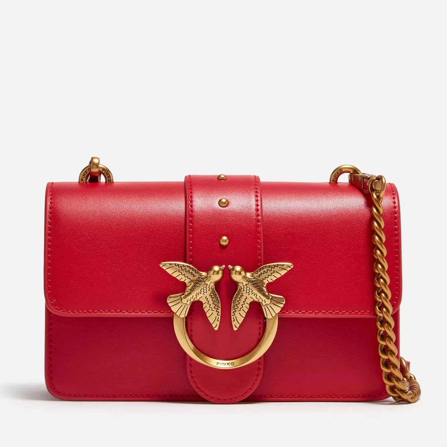 Love One Mini Vitello Seta Leather Bag*Pinko Online