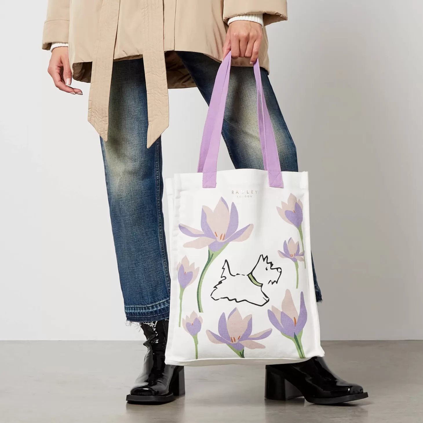 Spring Bulbs Medium Printed Canvas Tote Bag*Radley Clearance