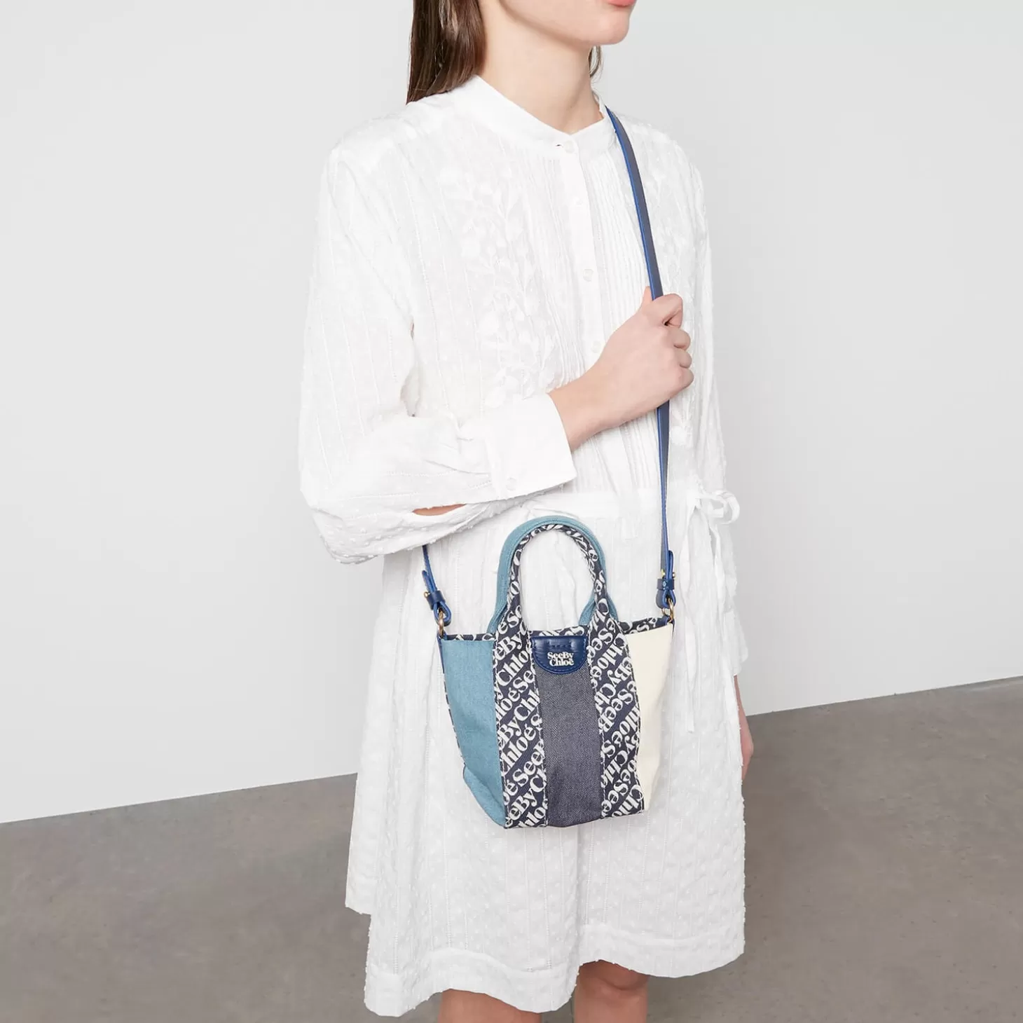 Women's Laetizia Mini Tote Bag - Royal Navy*See By Chloe Clearance