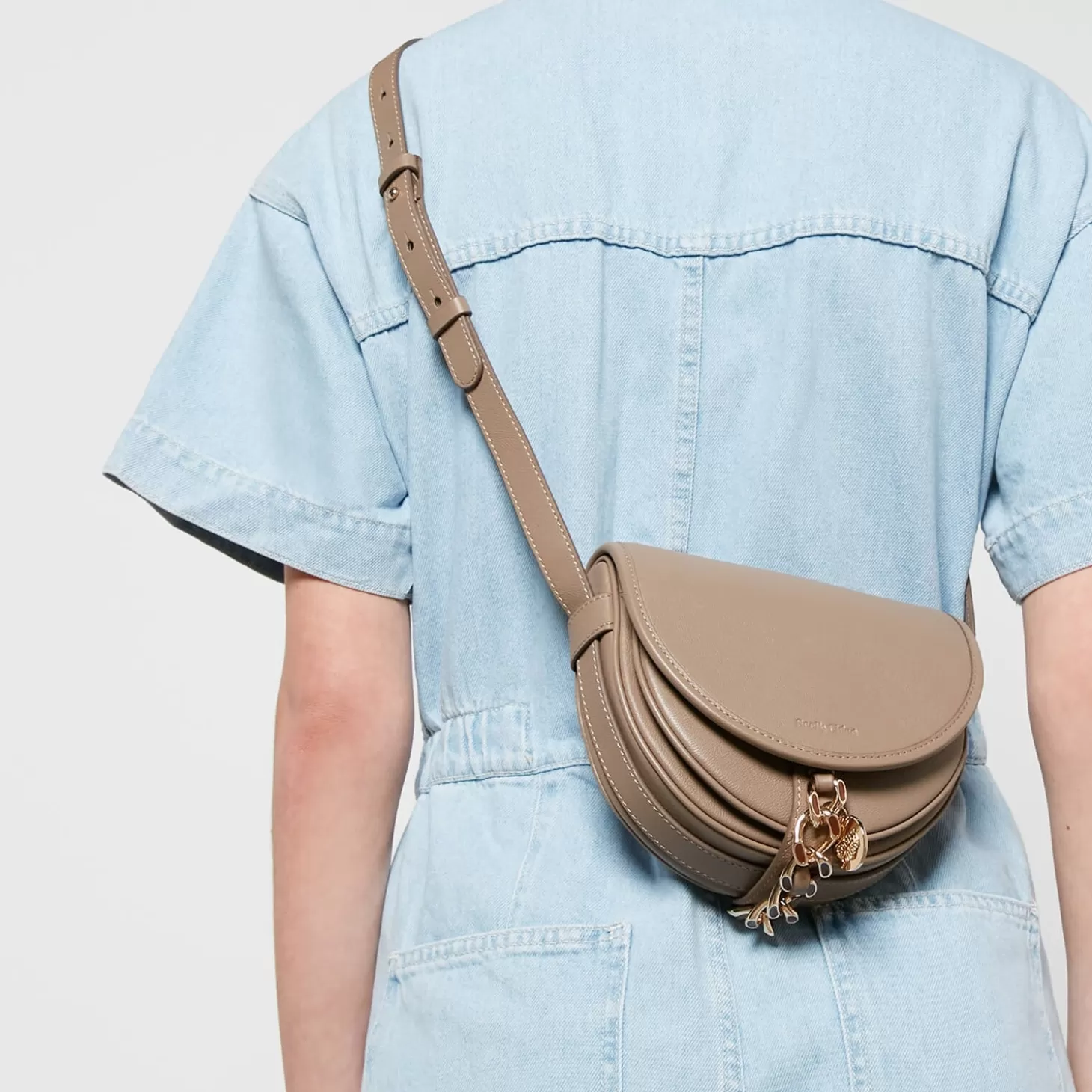 Women's Small Mara Saddle Bag - Motty Grey*See By Chloe Best