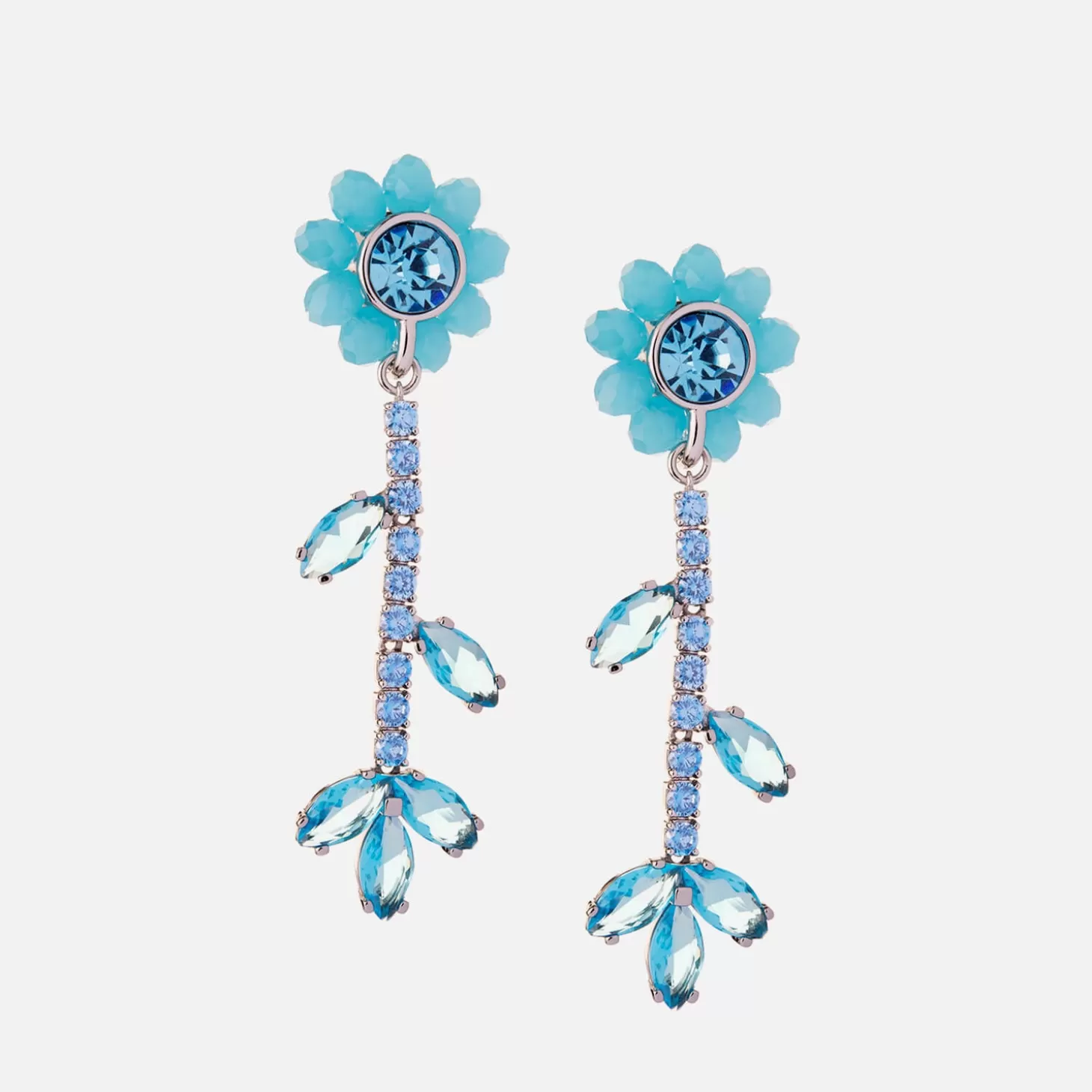 Autry Flower Diamante Earrings*Shrimps Hot