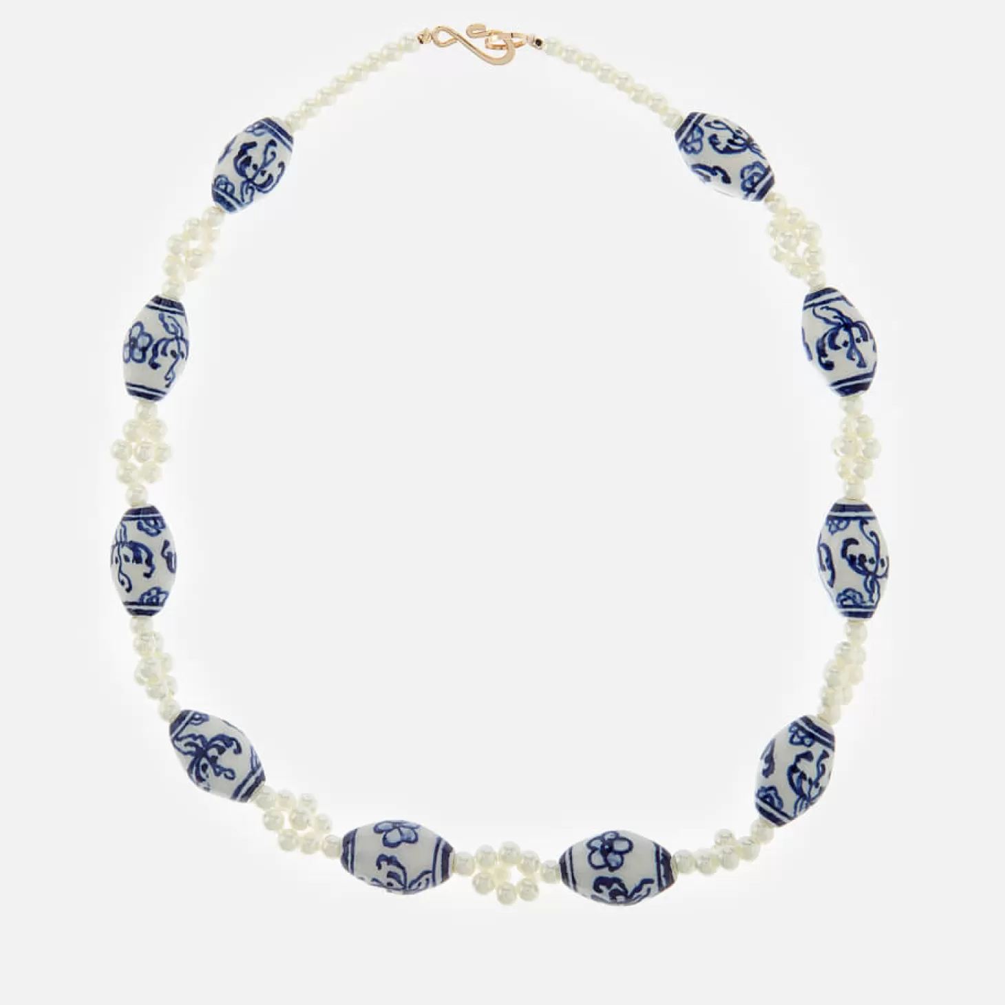 Women's Joline Necklace - Cream/Blue*Shrimps New