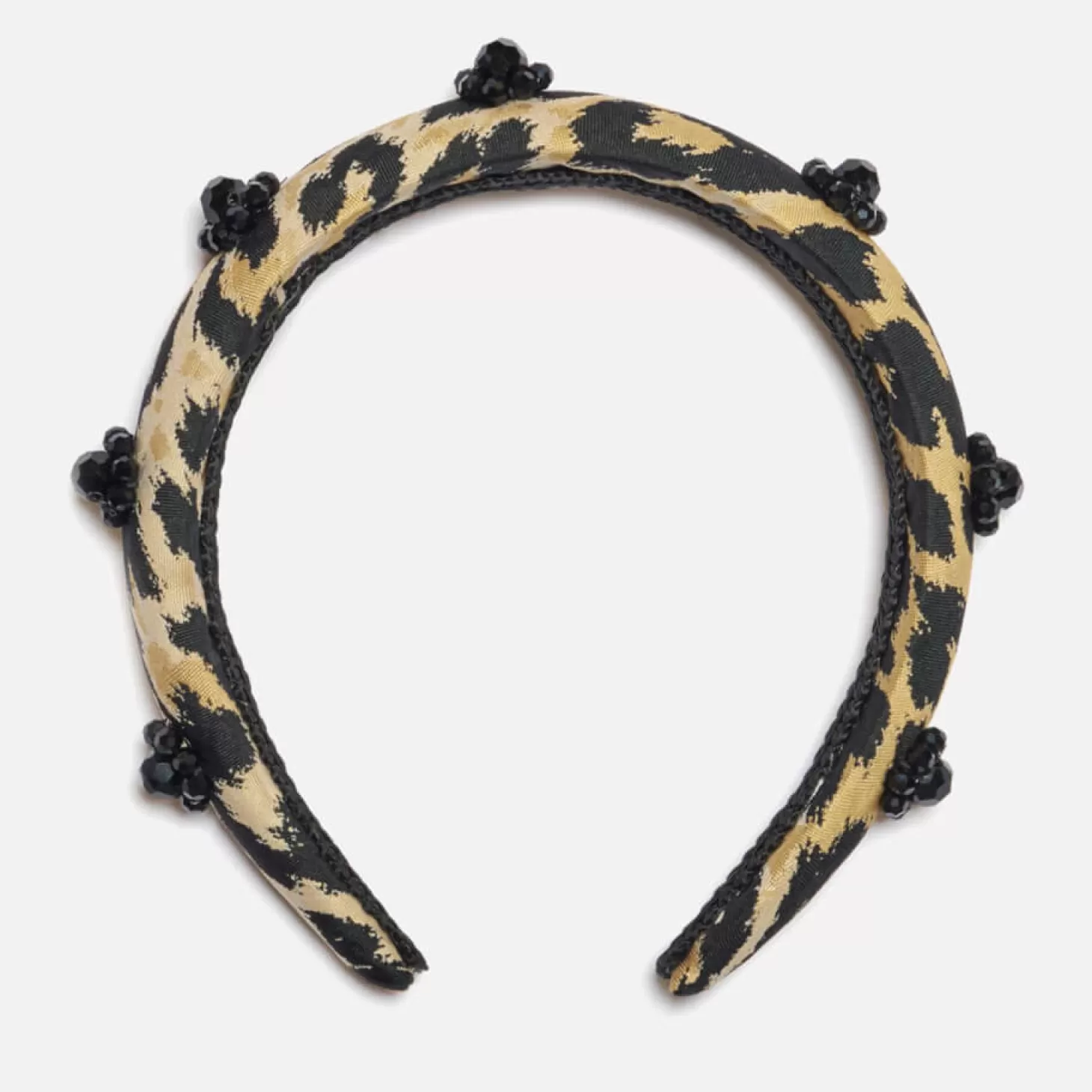 Hallie Embellished Leopard-Jacquard Headband*Sister Jane Outlet