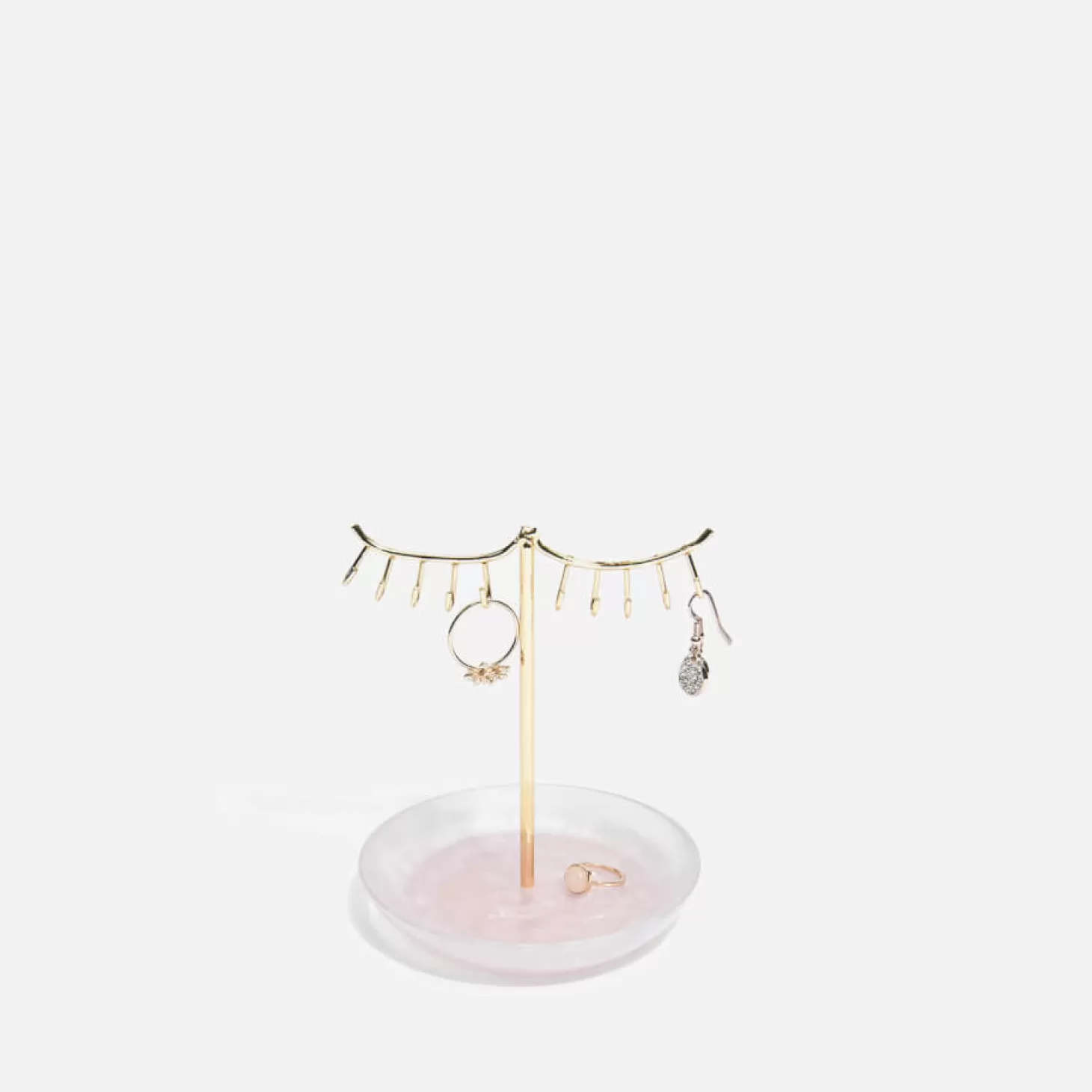 Rose Quartz 10 Hook Eyelash Jewellery Stand*Stackers Outlet