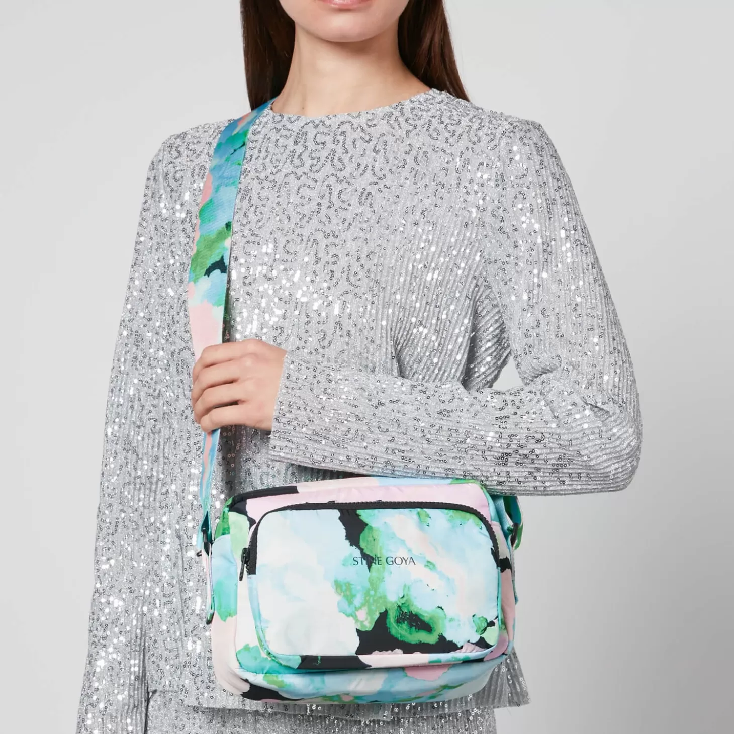 Lotta Floral-Print Shell Cross-Body Bag*Stine Goya Hot