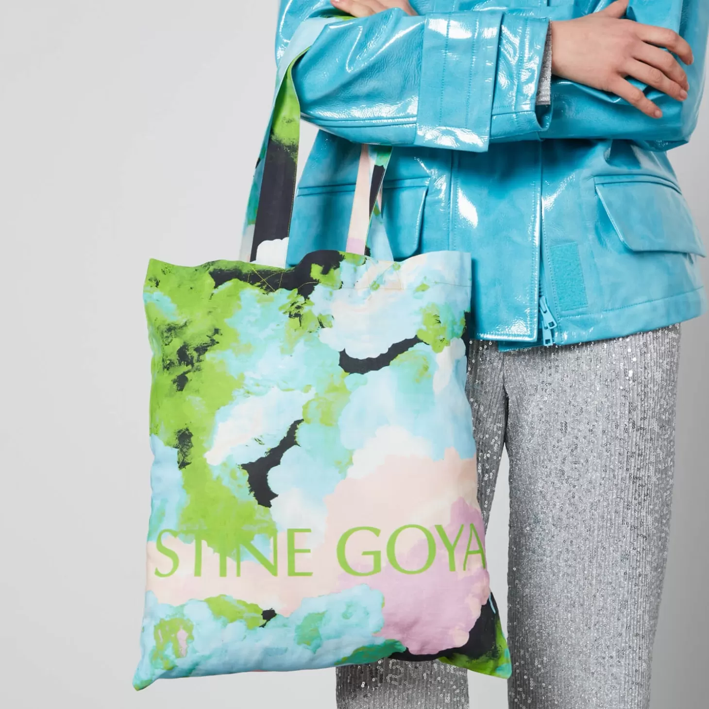 Rita Logo-Print Canvas Tote Bag*Stine Goya Discount