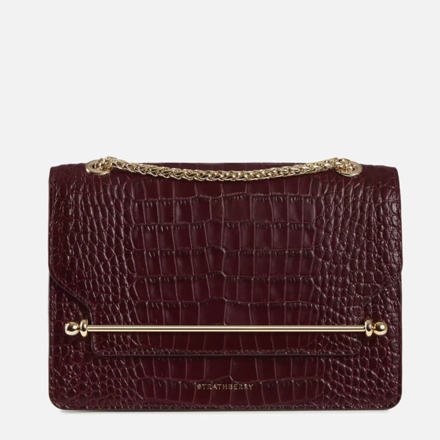 Women's East/West Shoulder Bag - Burgundy*Strathberry Online