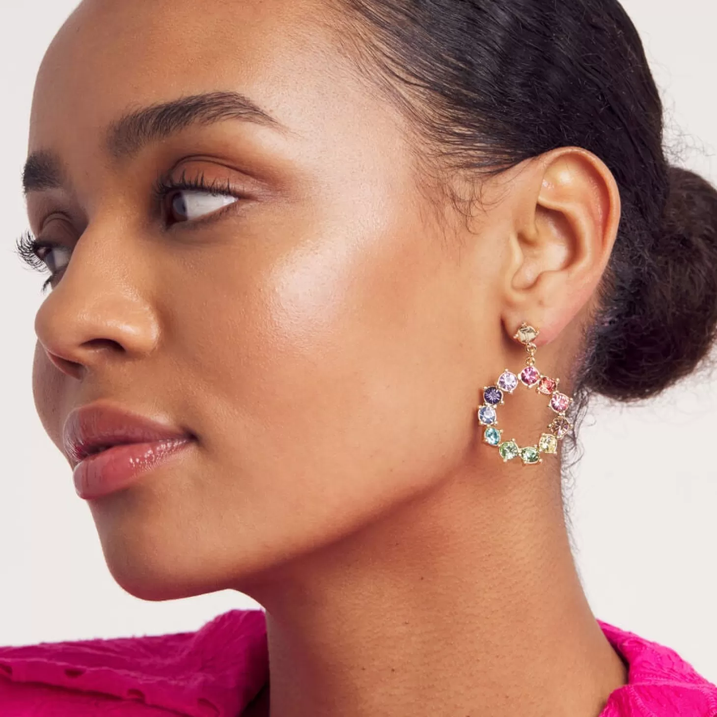 Crissty Gold-Tone Hoop Drop Earrings*Ted Baker Sale