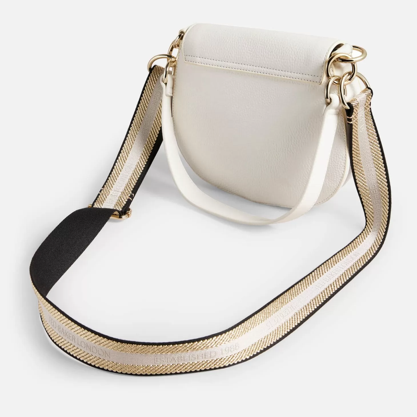 Daliai Leather Branded Webbing Satchel Cross Body Bag*Ted Baker Clearance